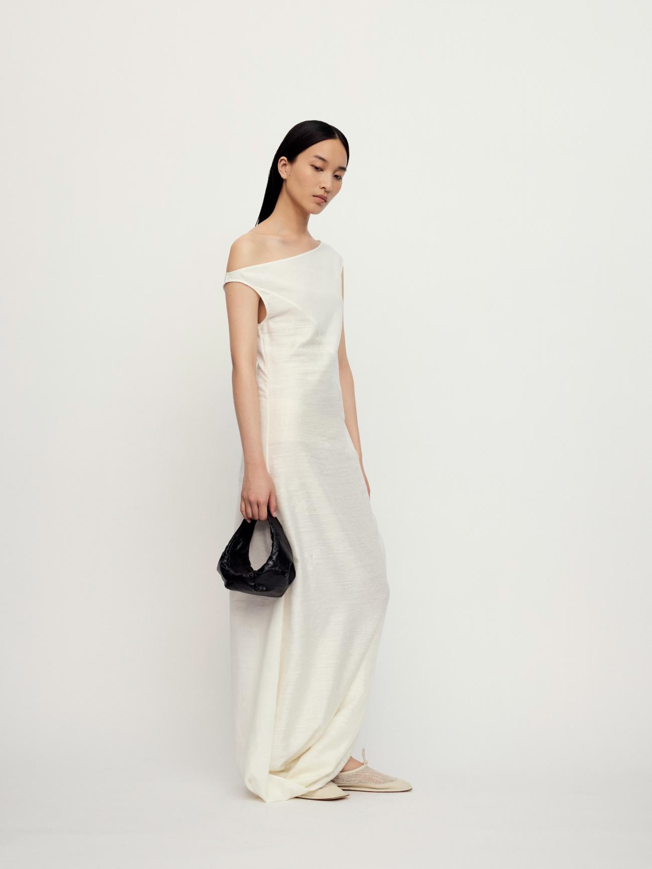 "RUOHAN" BLACK MINI MOON BAG