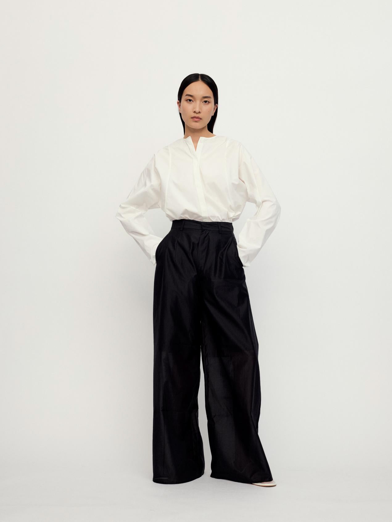 "RUOHAN" BLACK SUIT PANTS