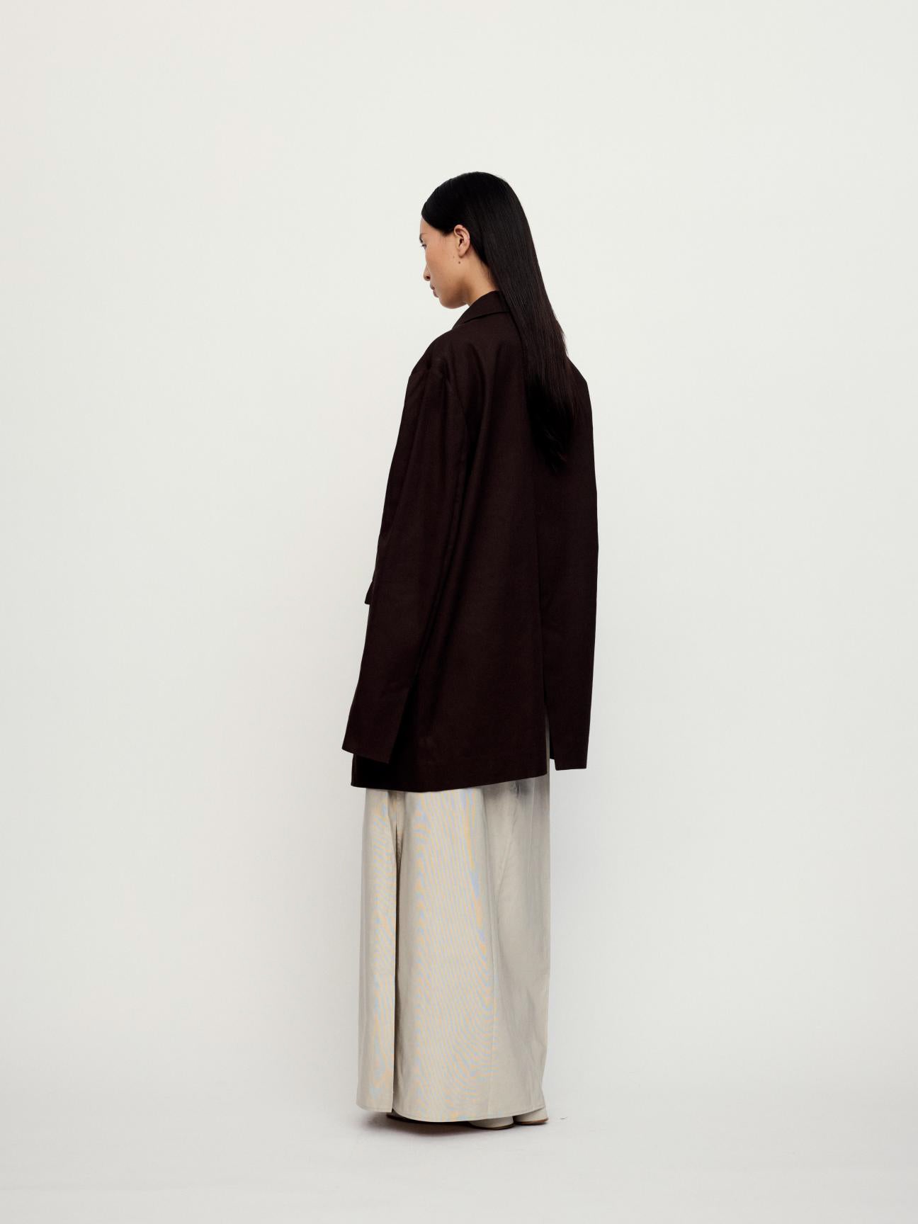 "RUOHAN" DEEP BROWN SUIT JACKET
