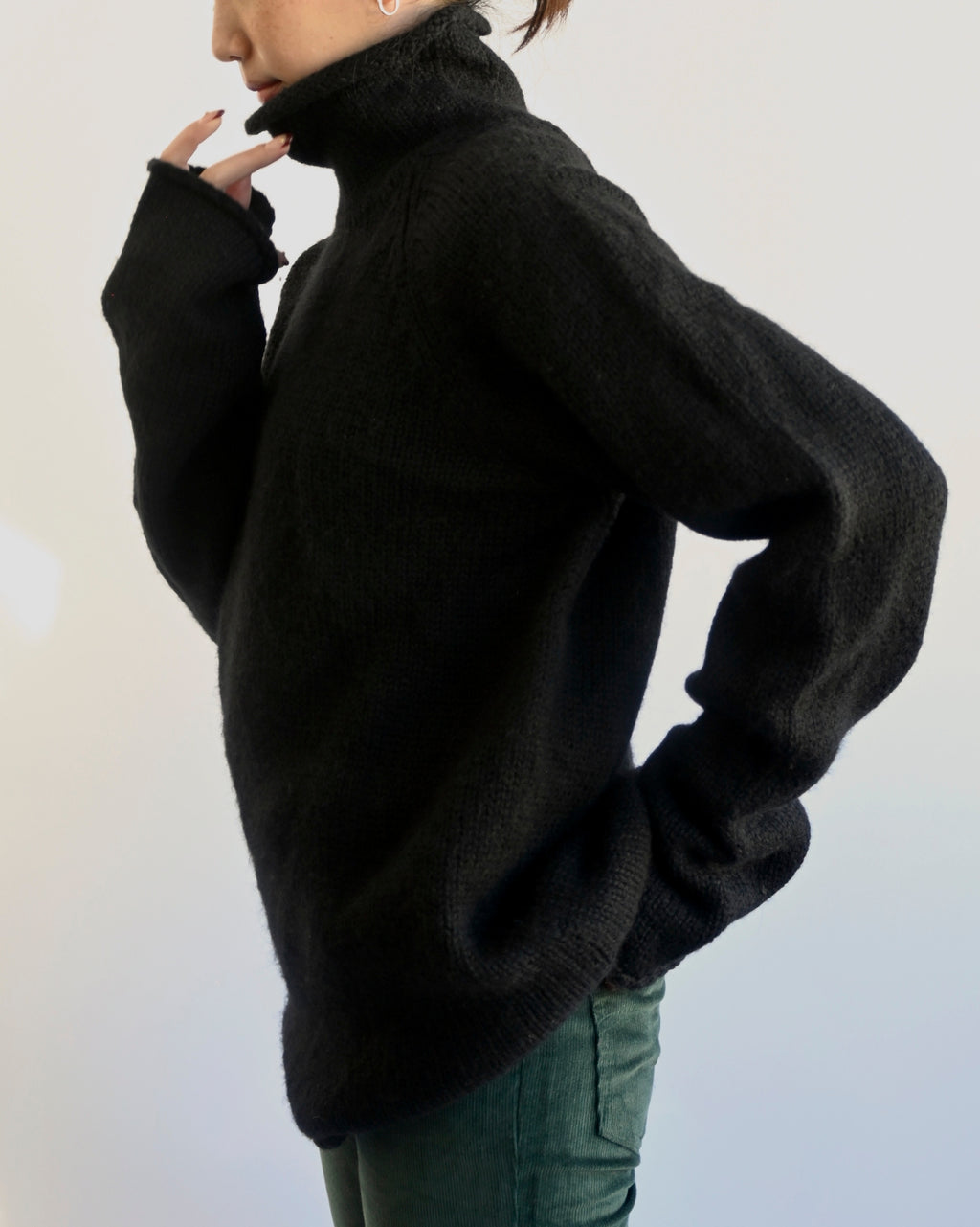 Wool Turtle Neck Sweater