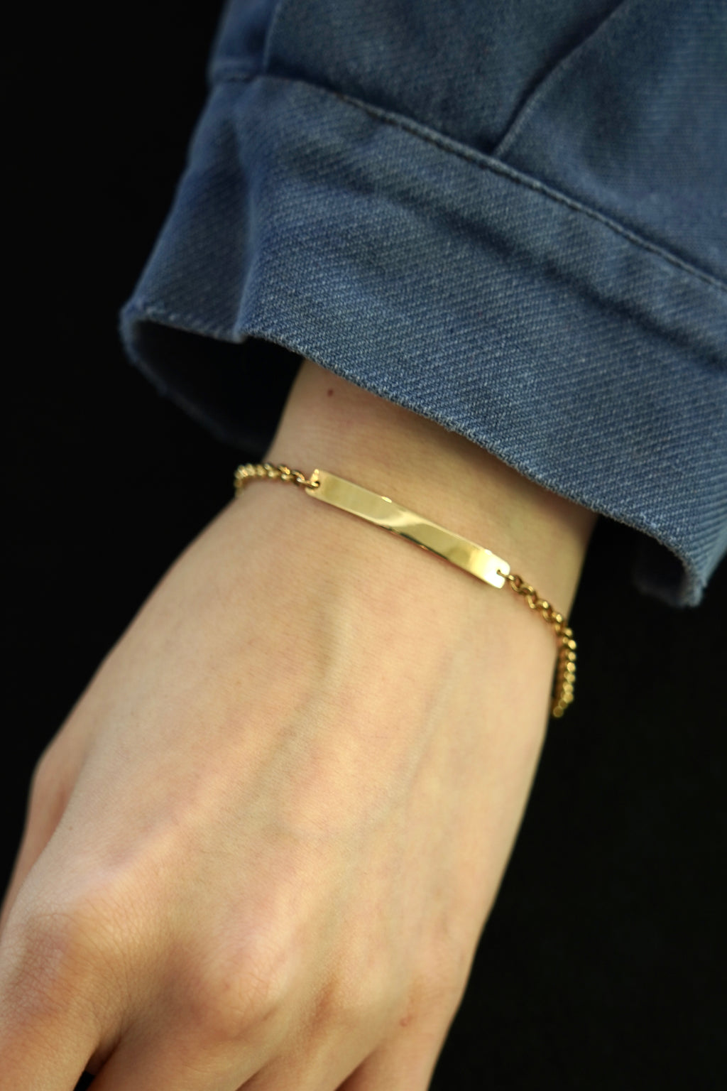 14K Gold ID Bracelet (GDB-26016)