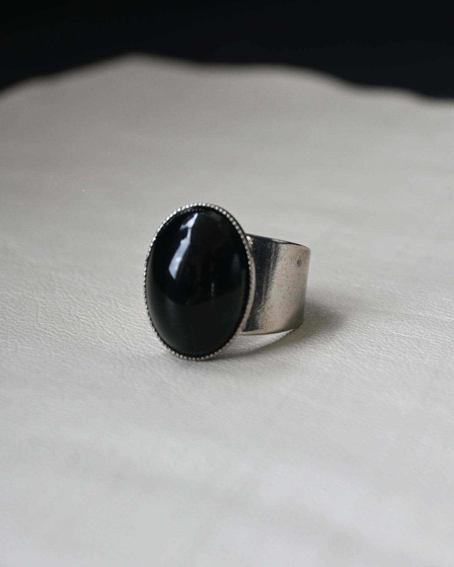 1970's Onyx Ring - Approx. 15号