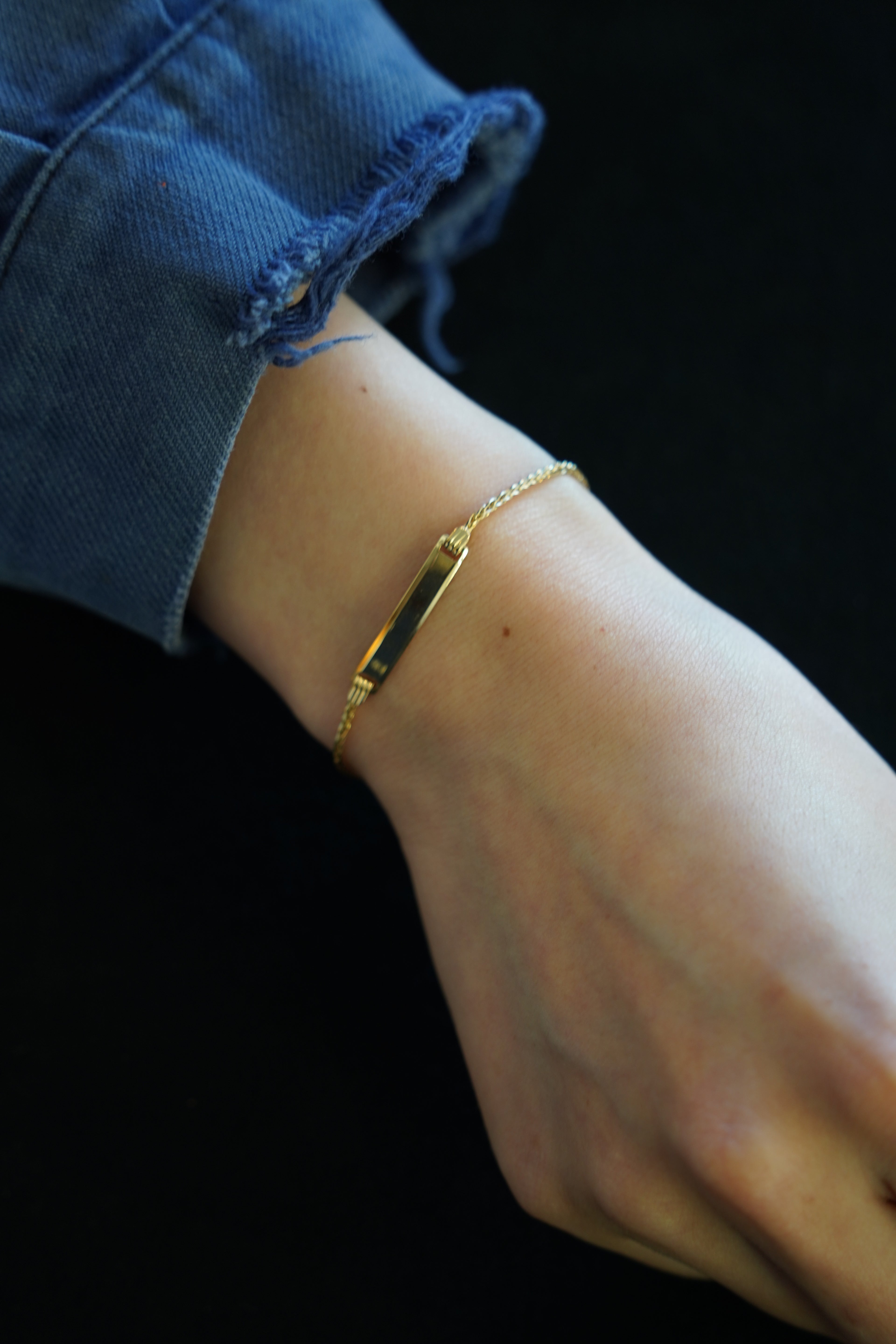 14K Gold ID Bracelet (GDB-26011)