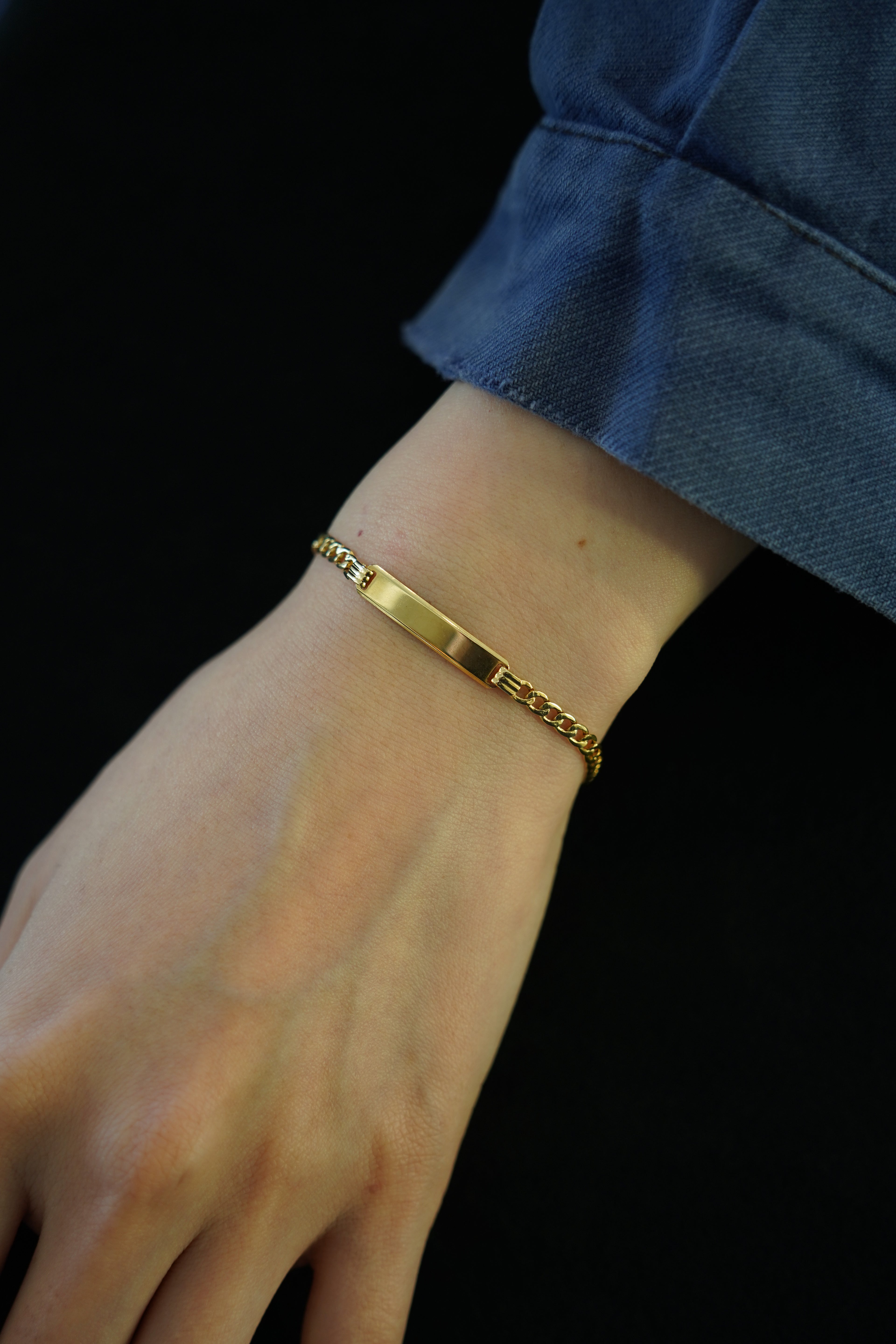 14K Gold ID Bracelet (GDB-26014)