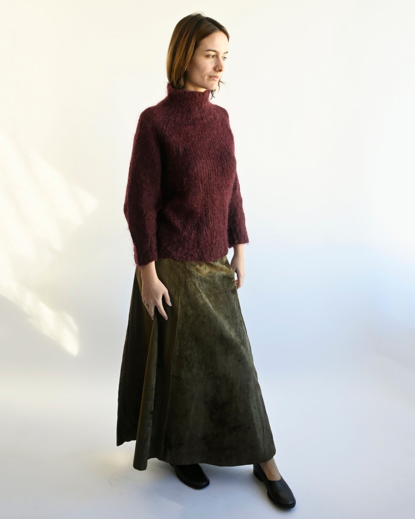 High Neck Mohair Sweater