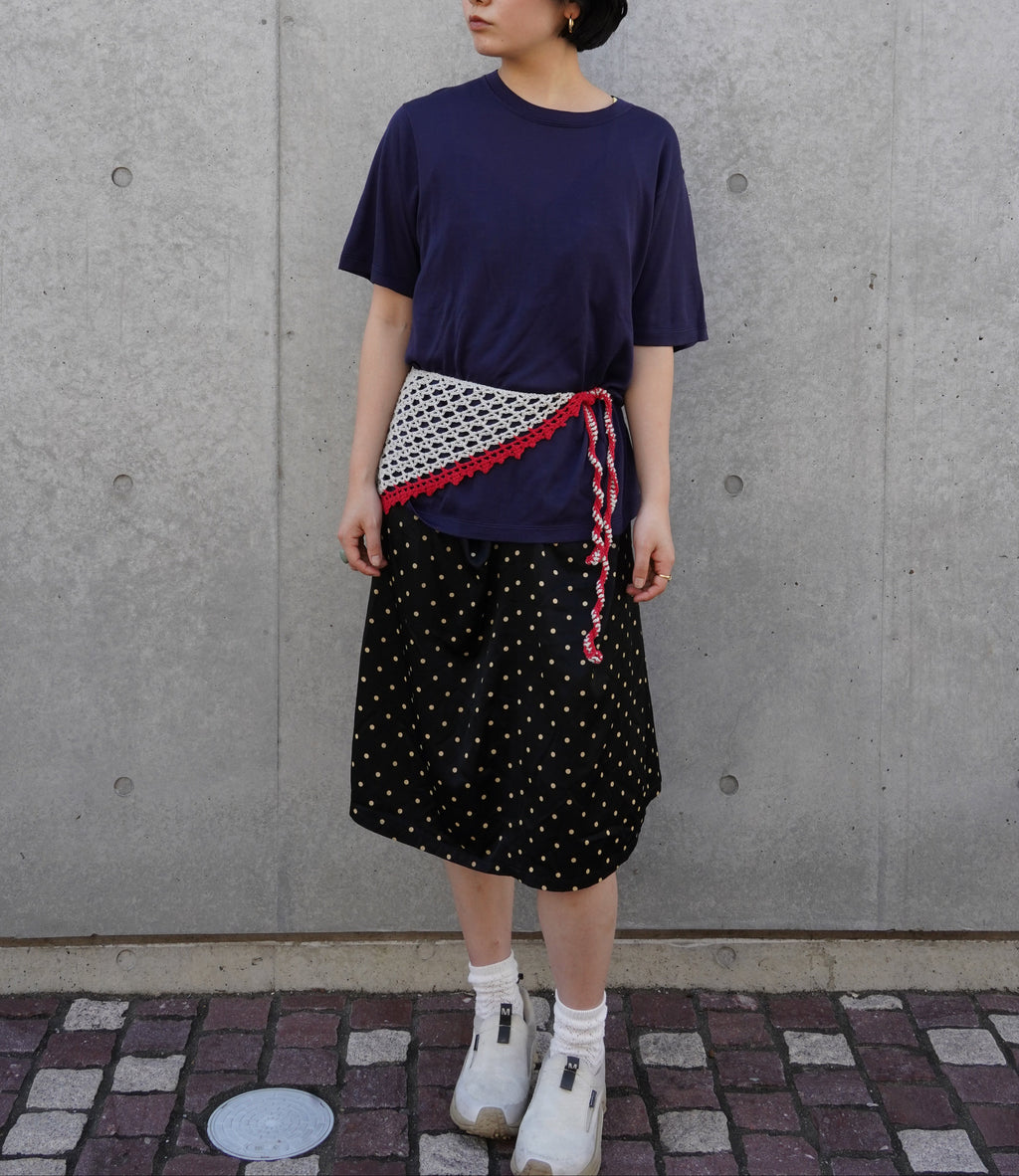100% Washable Silk Tee S/S - Navy