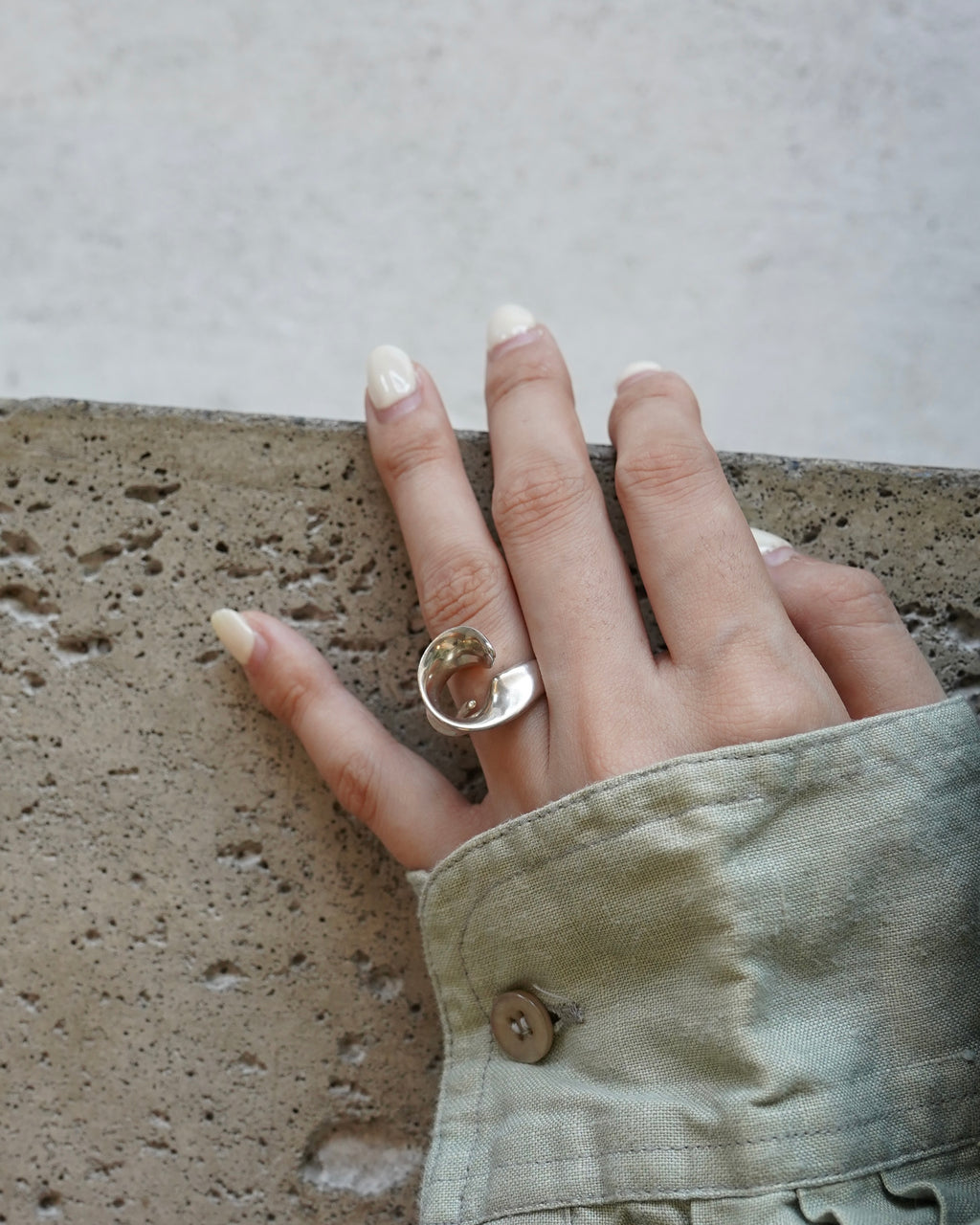 Organic Wrap Silver Ring (SVR-26037)