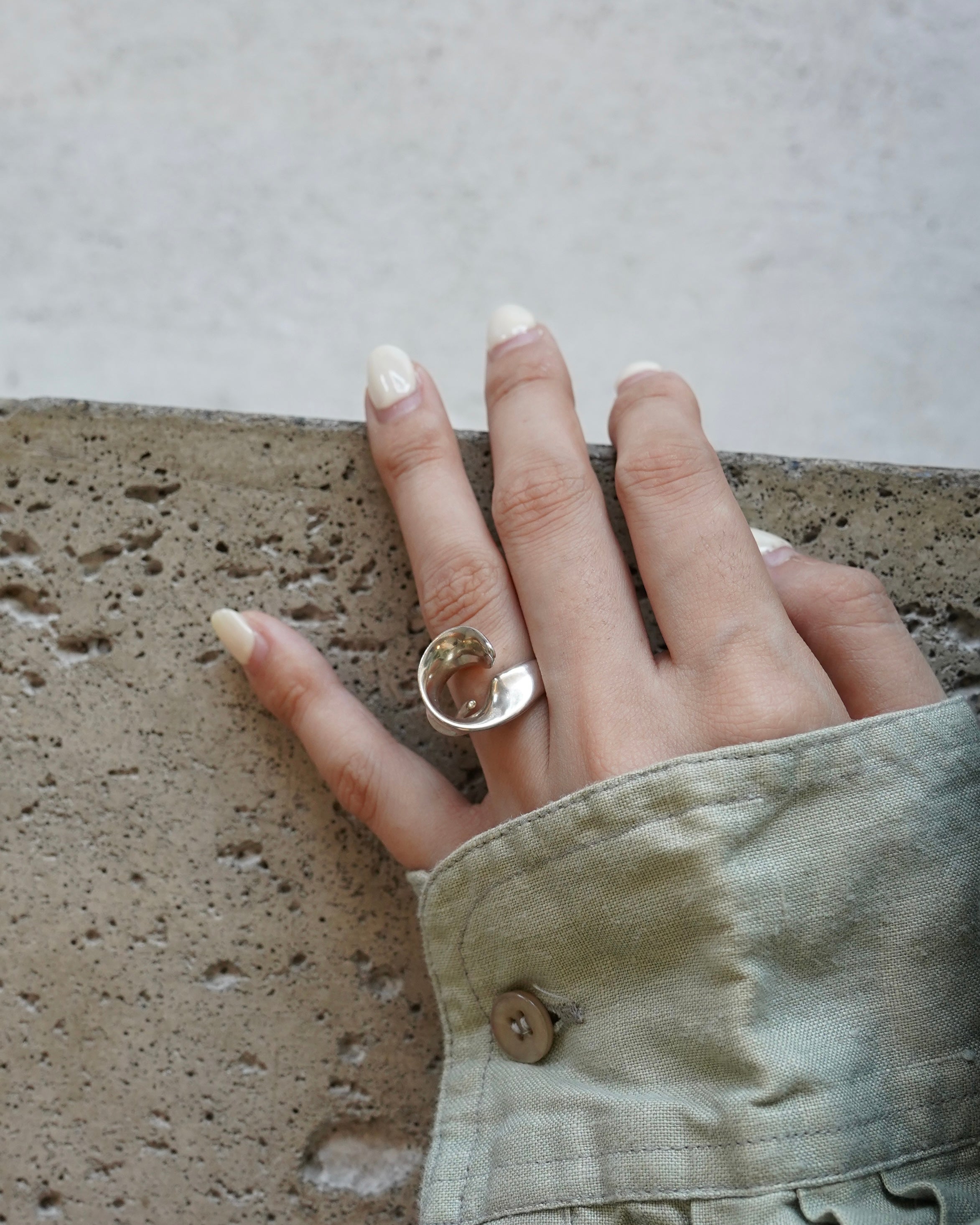 Organic Wrap Silver Ring (SVR-26037)