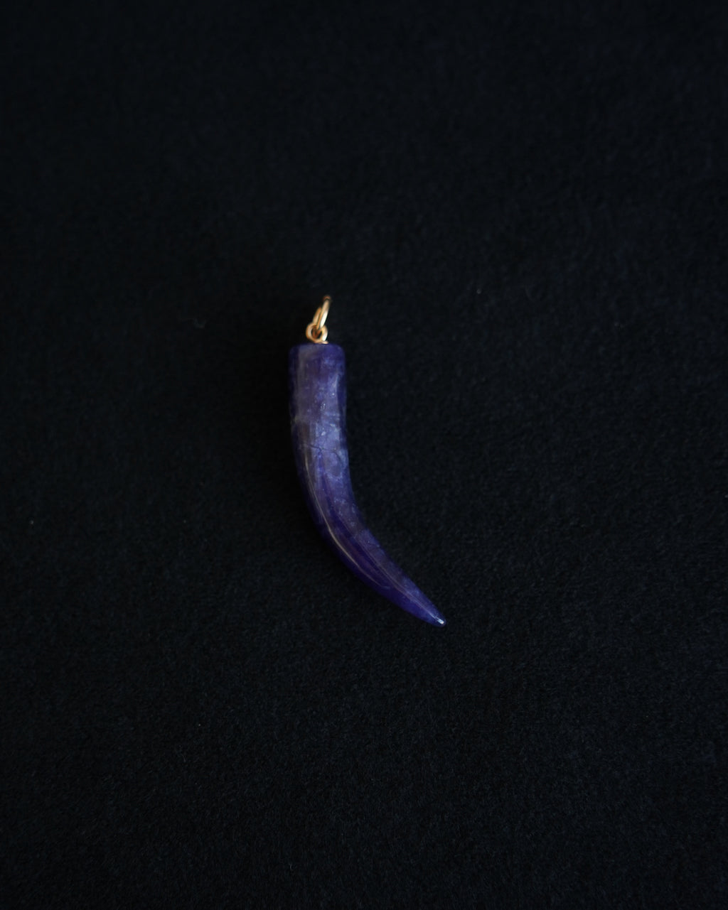 Lapis Horn Charm