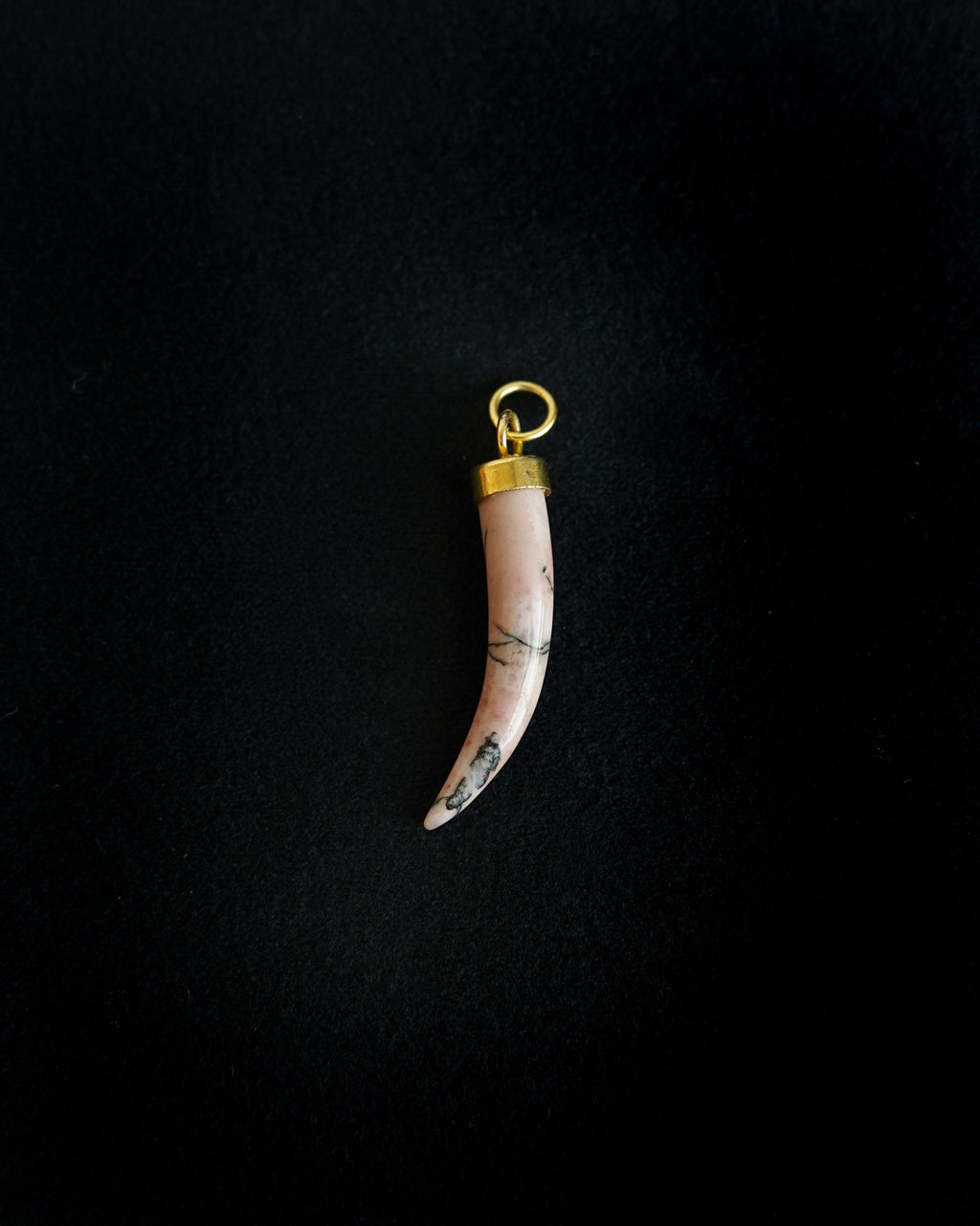 Rhodenite Horn Charm