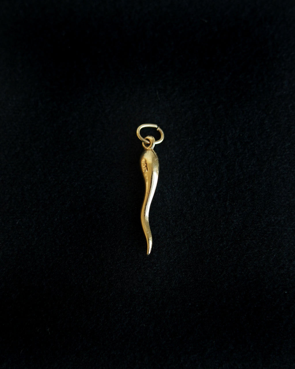 14K Italian Horn Charm