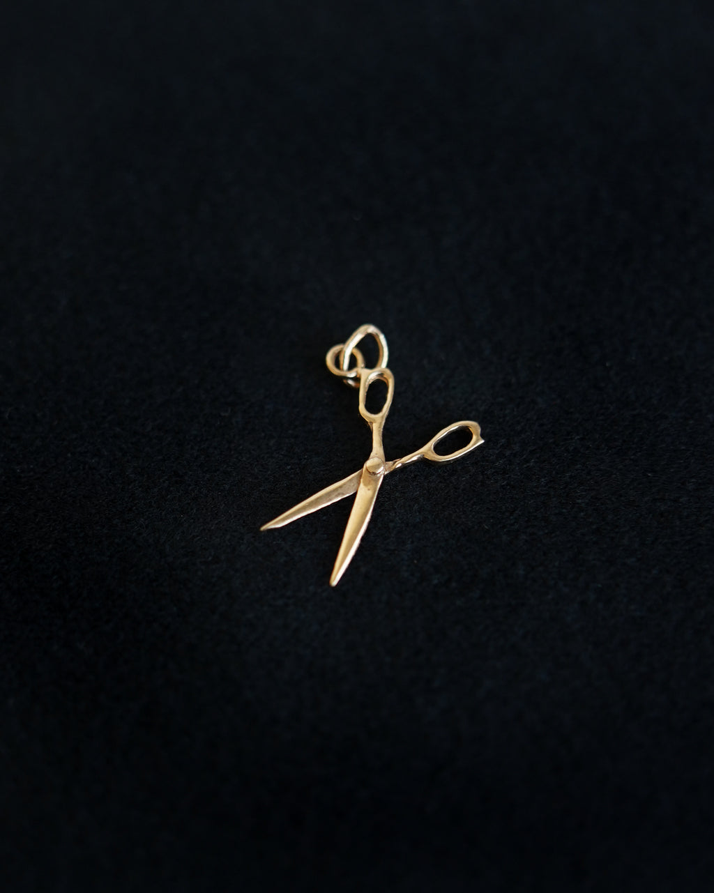 14K Gold Scissor Charm