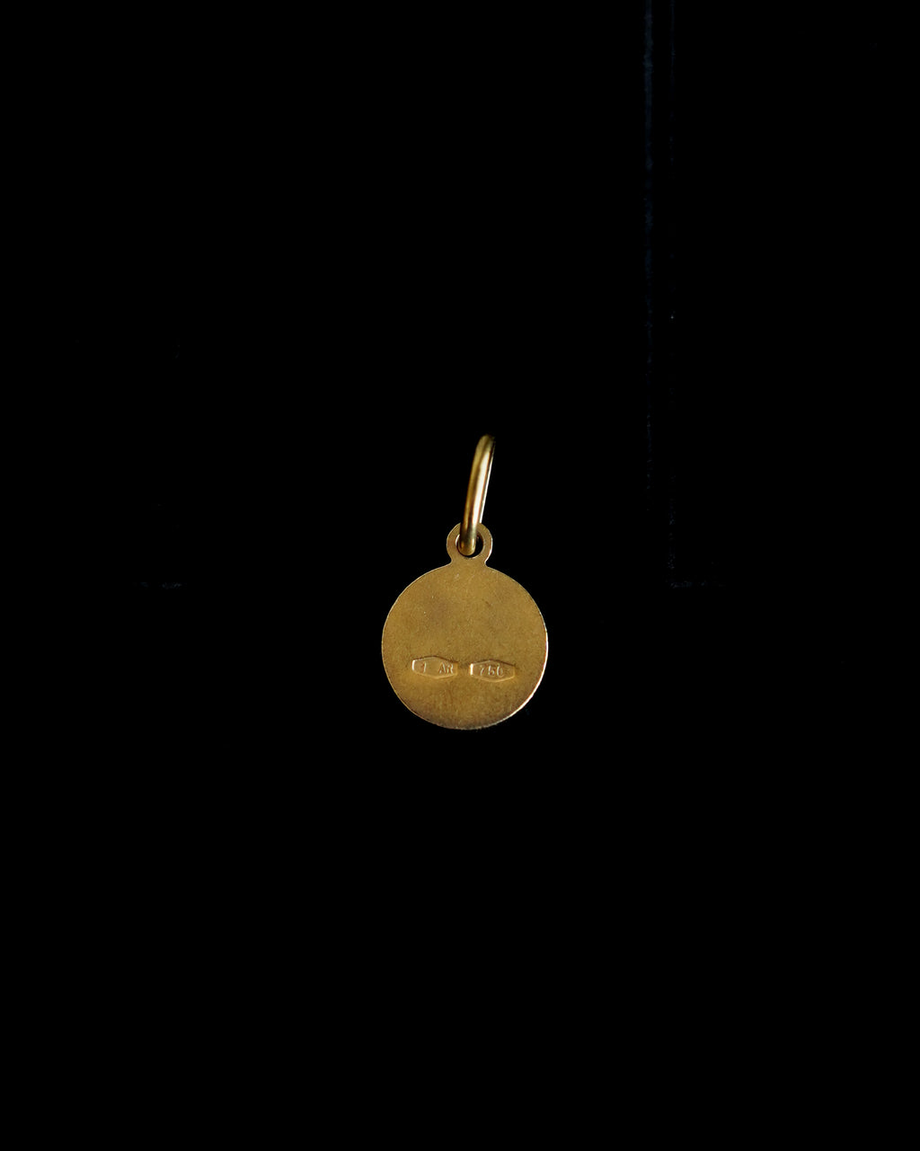 14K Gold Angel Coin Charm