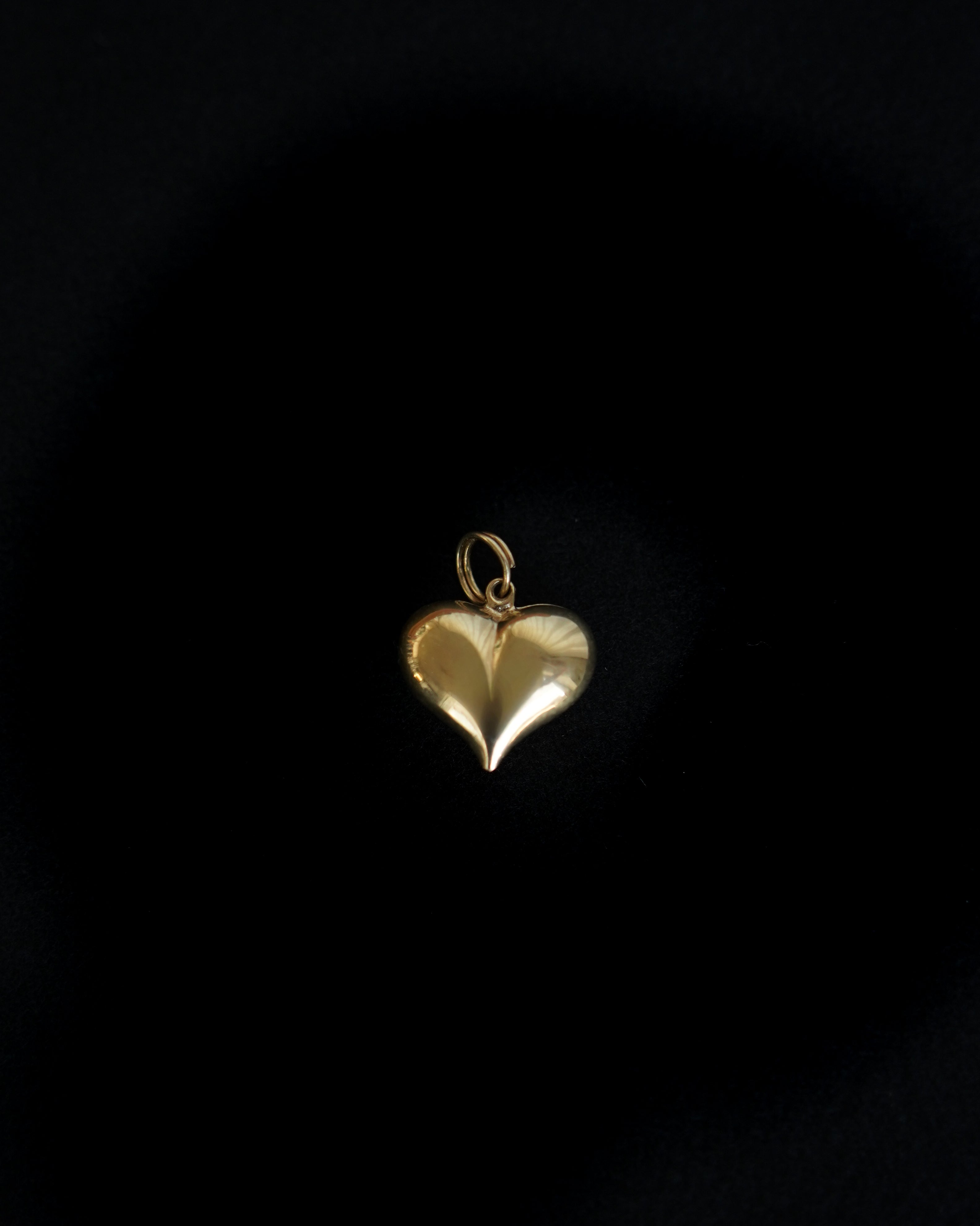 14K Gold USA Flag Heart Charm