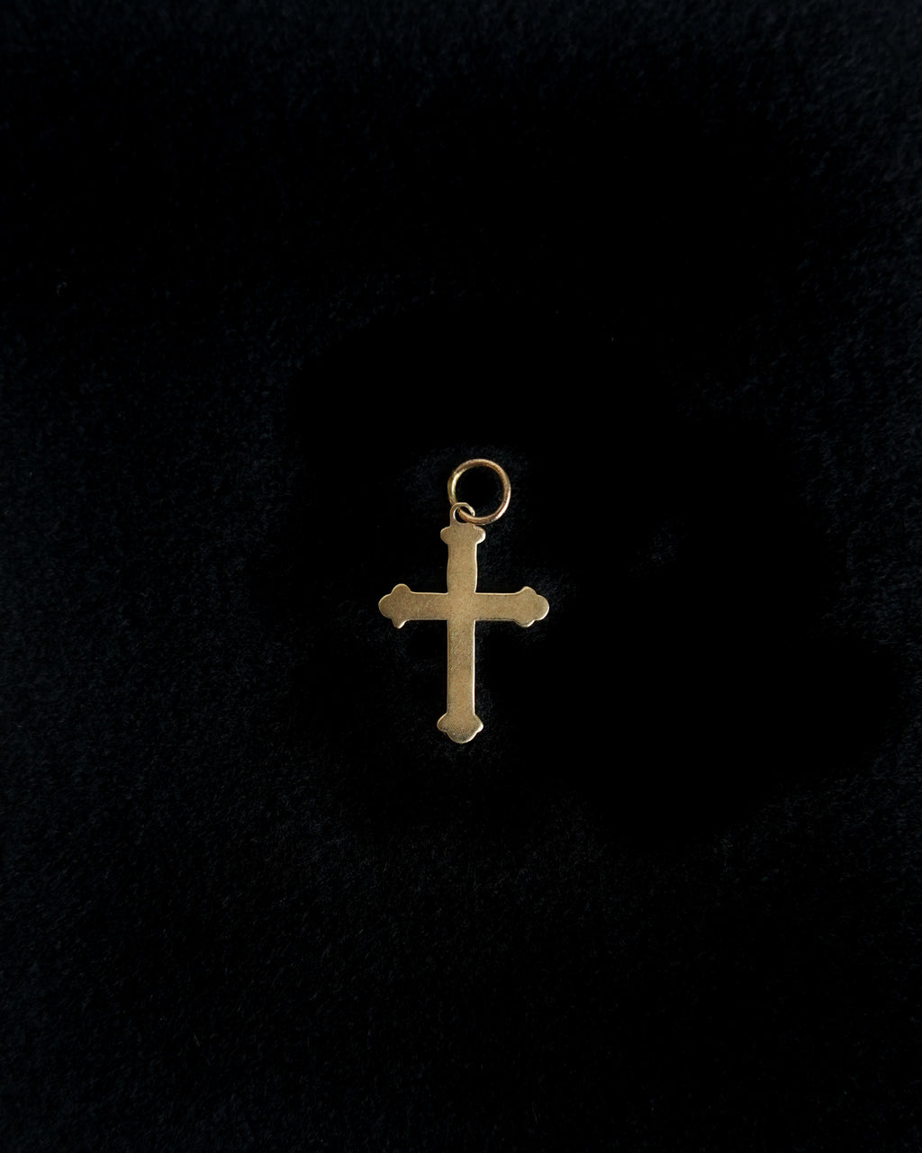 14K Gold Cross Charm