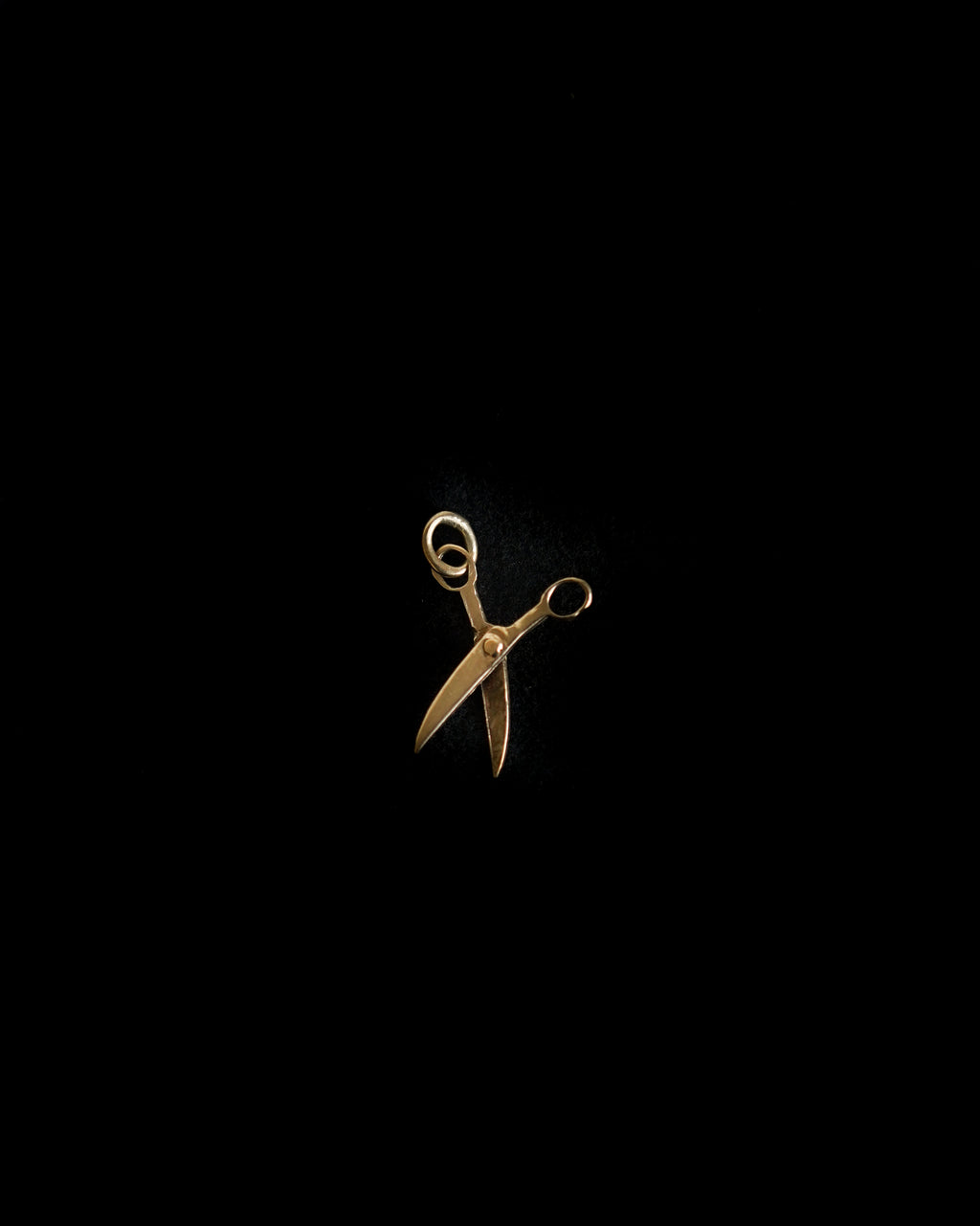 14K Gold Scissor Charm