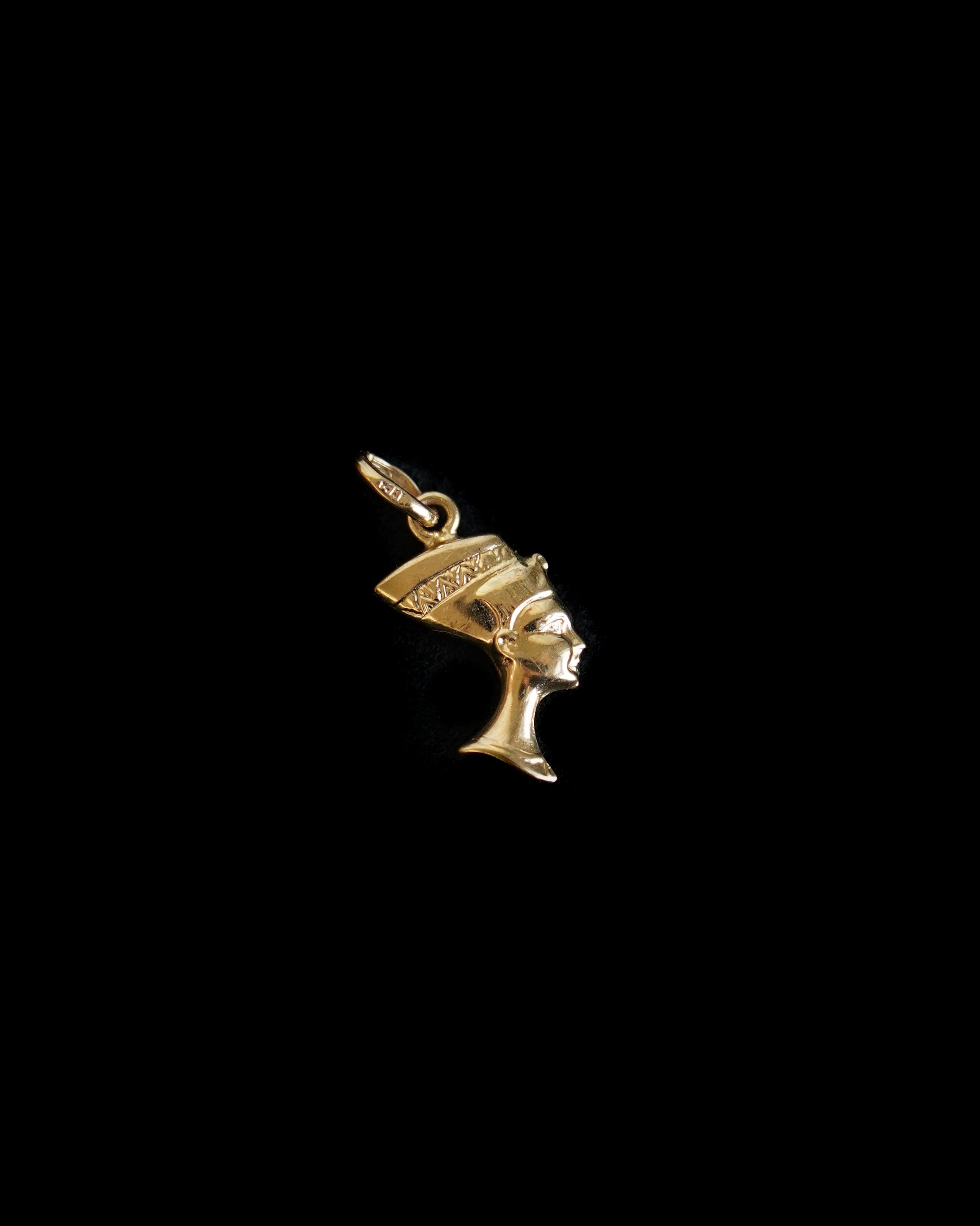 14K Gold Nefertiti Charm
