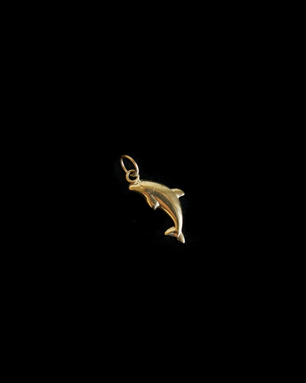 14K Gold Small Dolphin Charm
