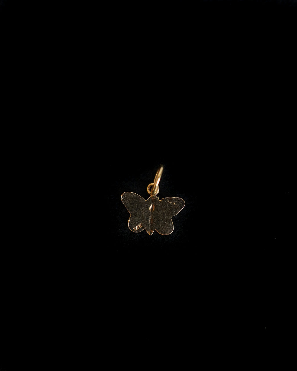 14K Gold Butterfly Charm