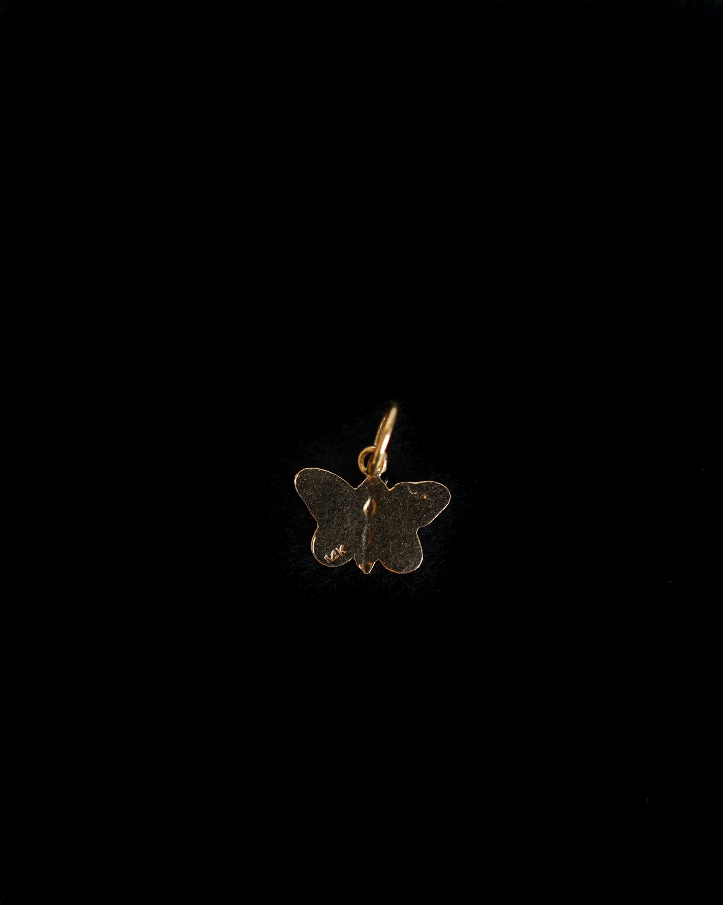 14K Gold Butterfly Charm