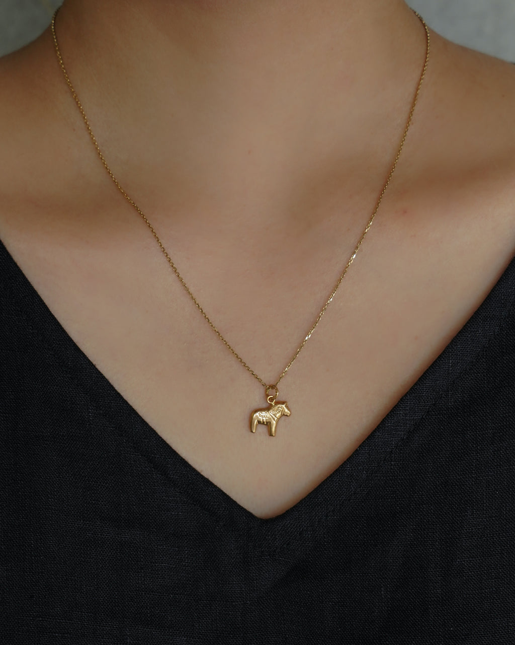 18k Gold Horse Charm