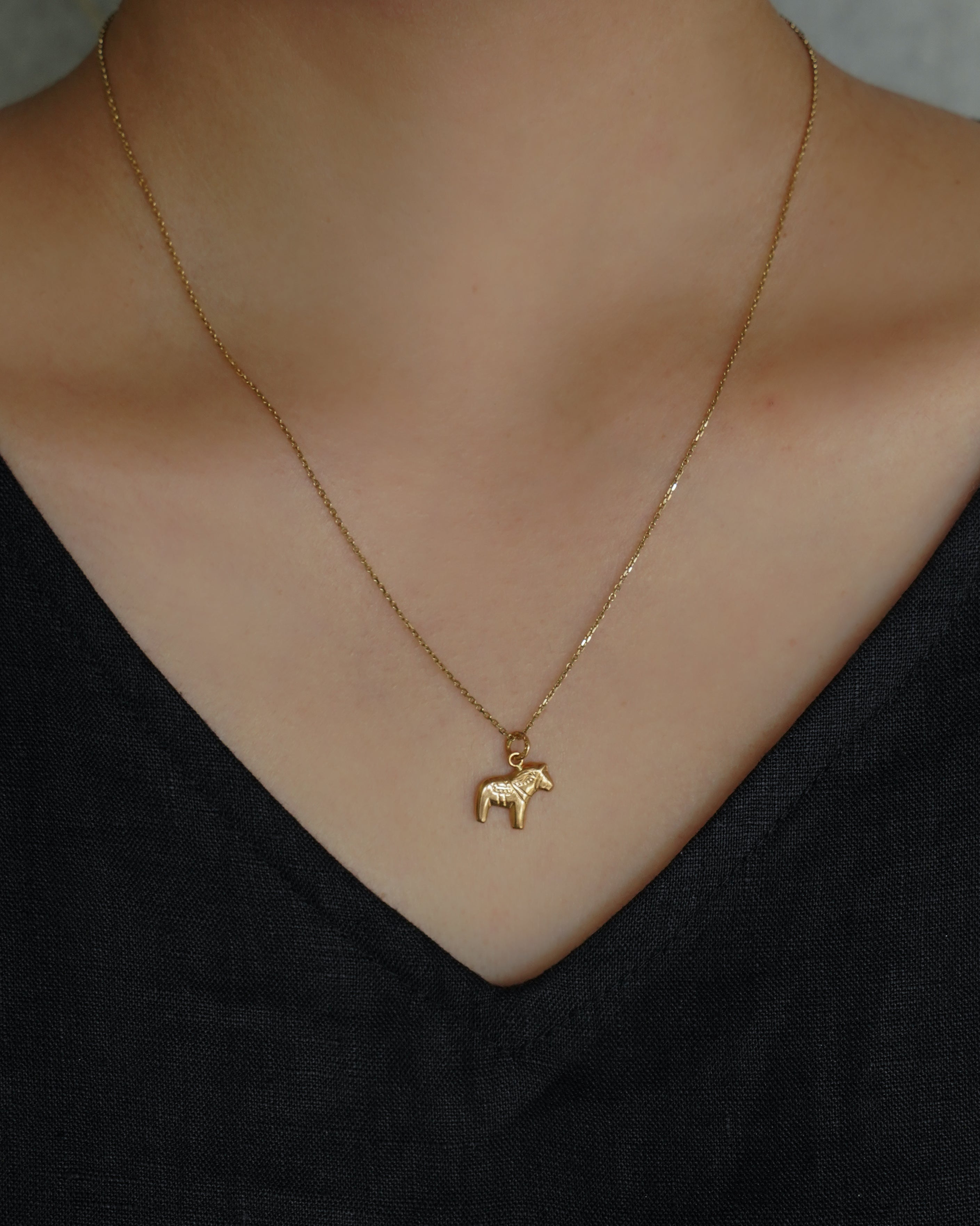 18k Gold Horse Charm