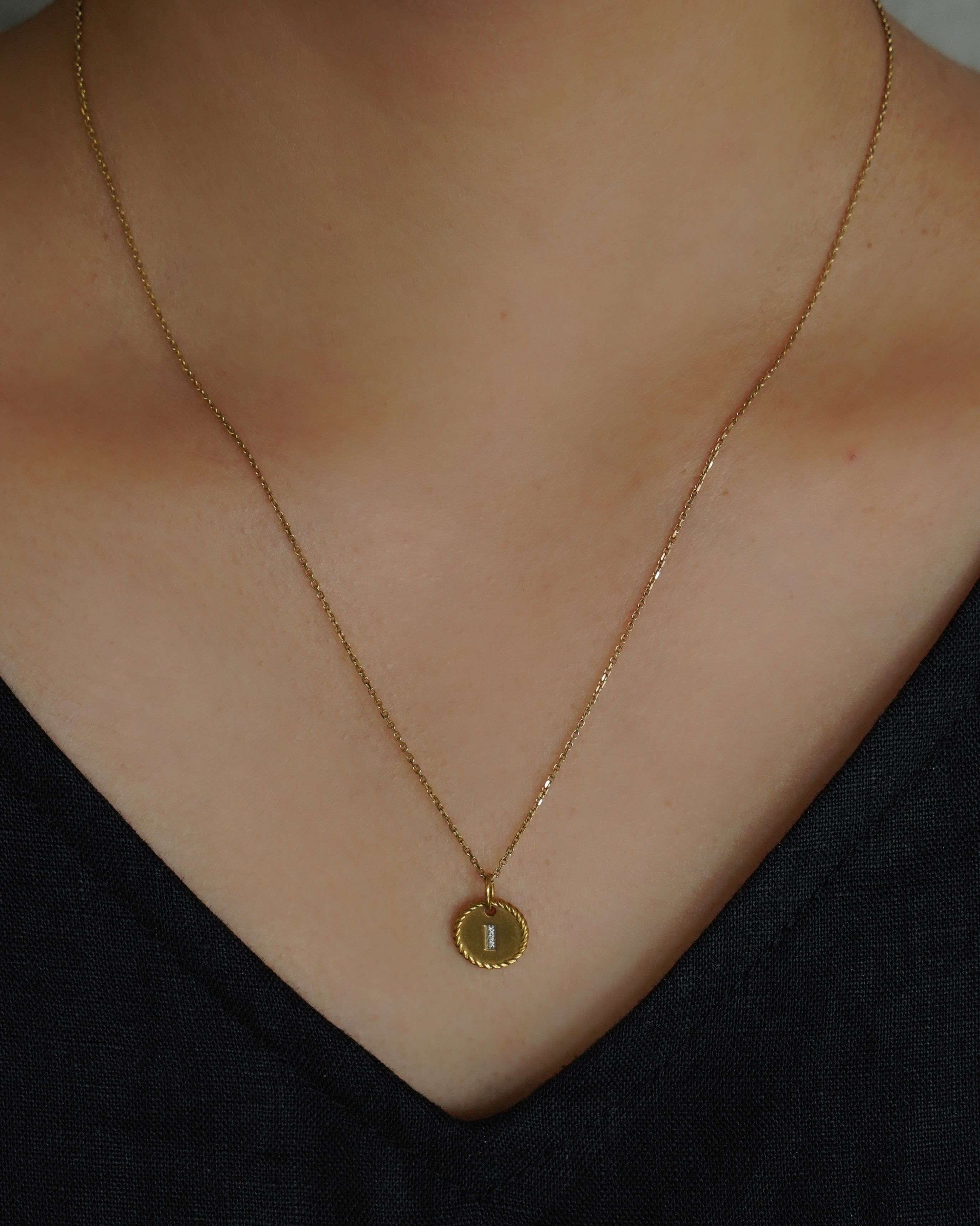 14K Gold Coin Charm
