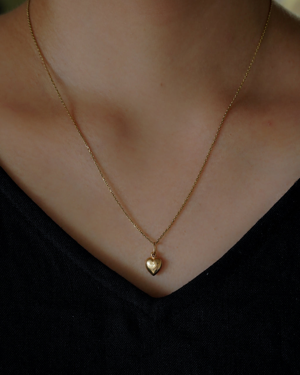 14K Gold Heart Charm
