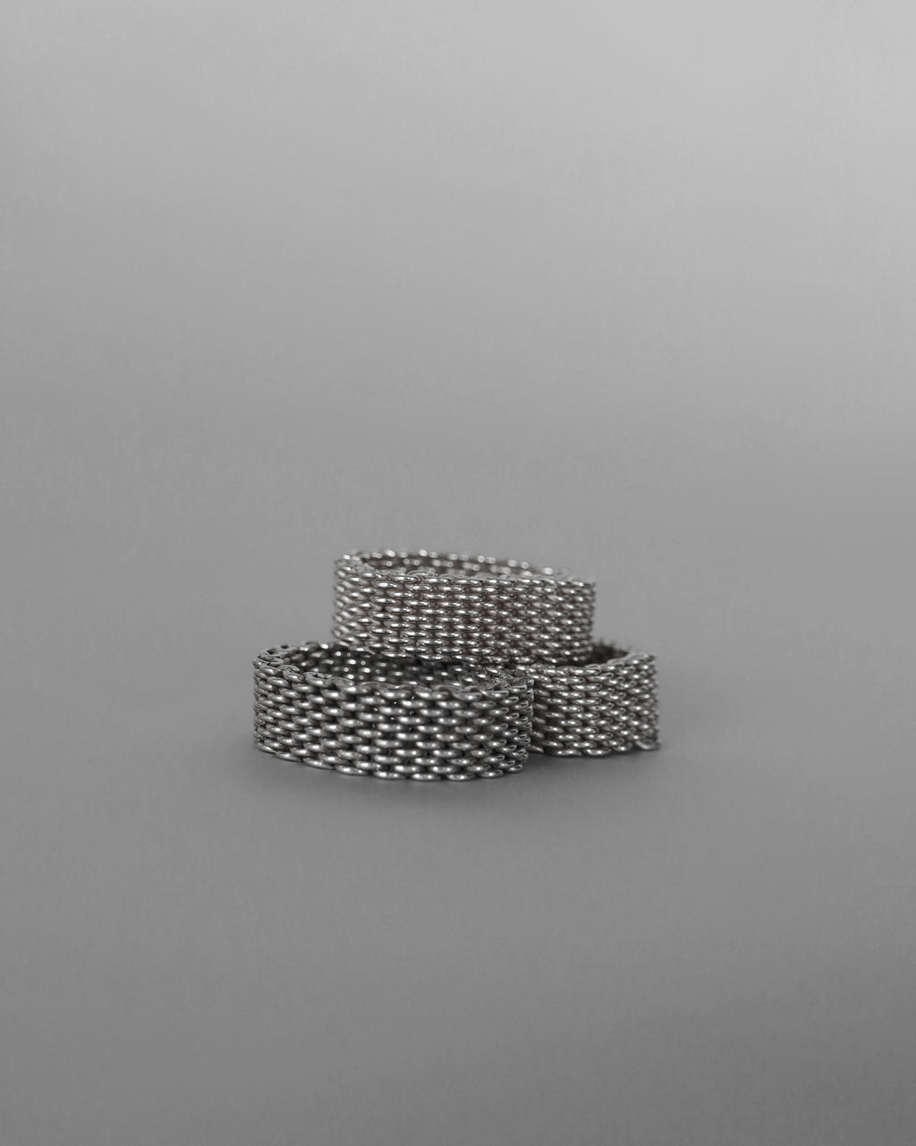 Slim Mesh Band Ring - Size 15.5 (SVR25027-2)