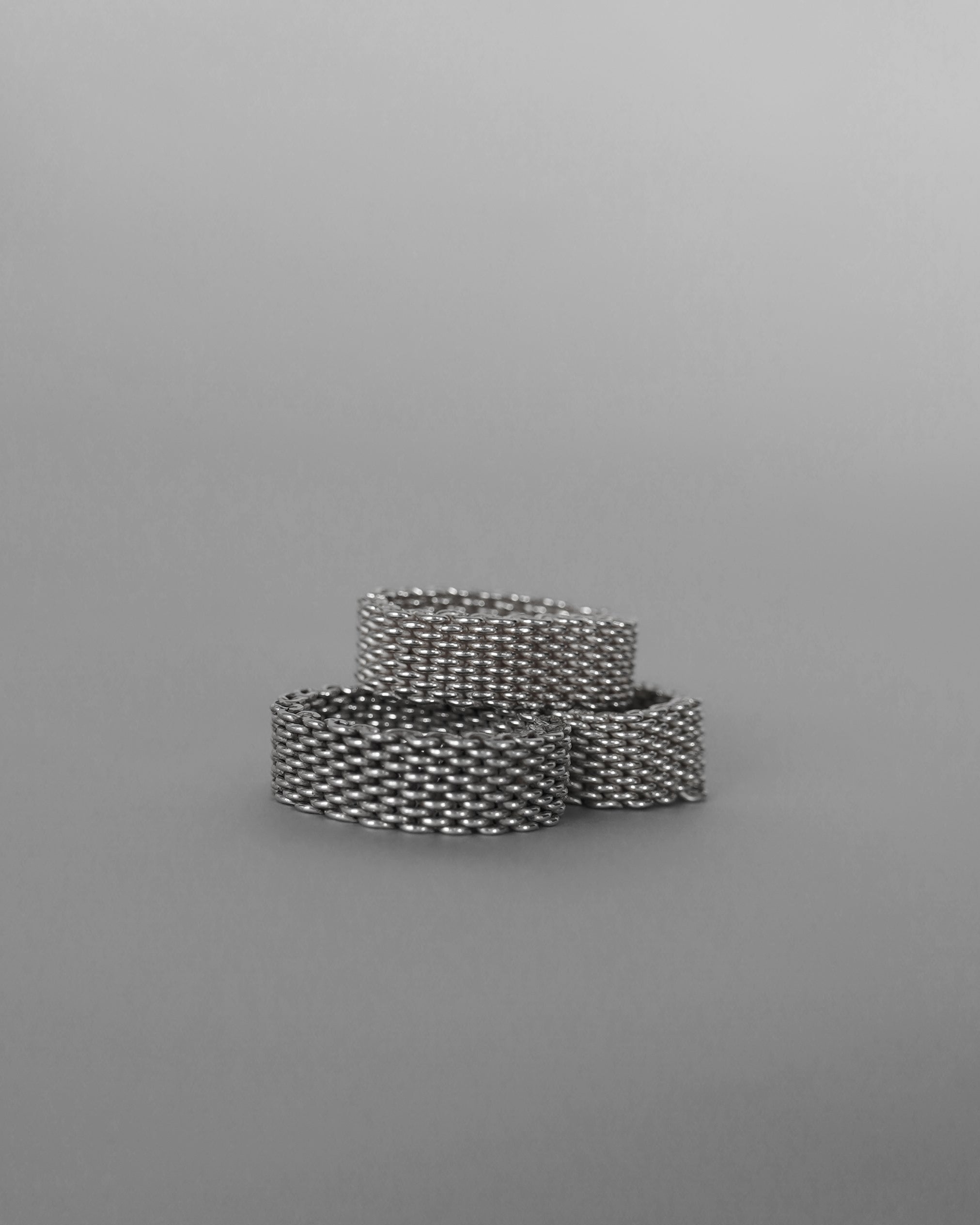 Slim Mesh Band Ring - Size 16.5 (SVR25027-3)