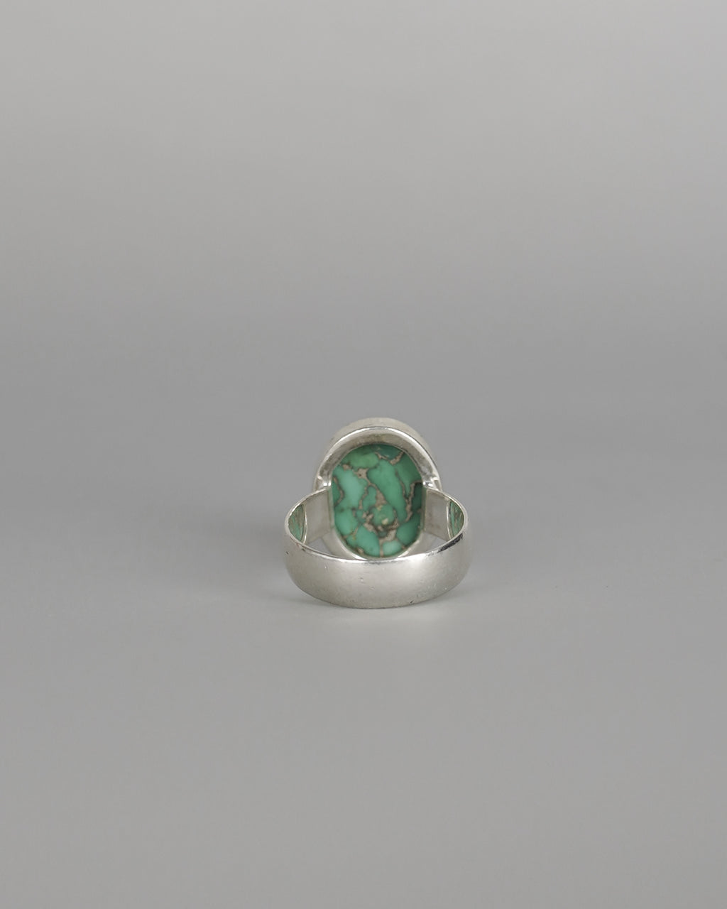 Natural Green Turquoise Ring (SVR25029)