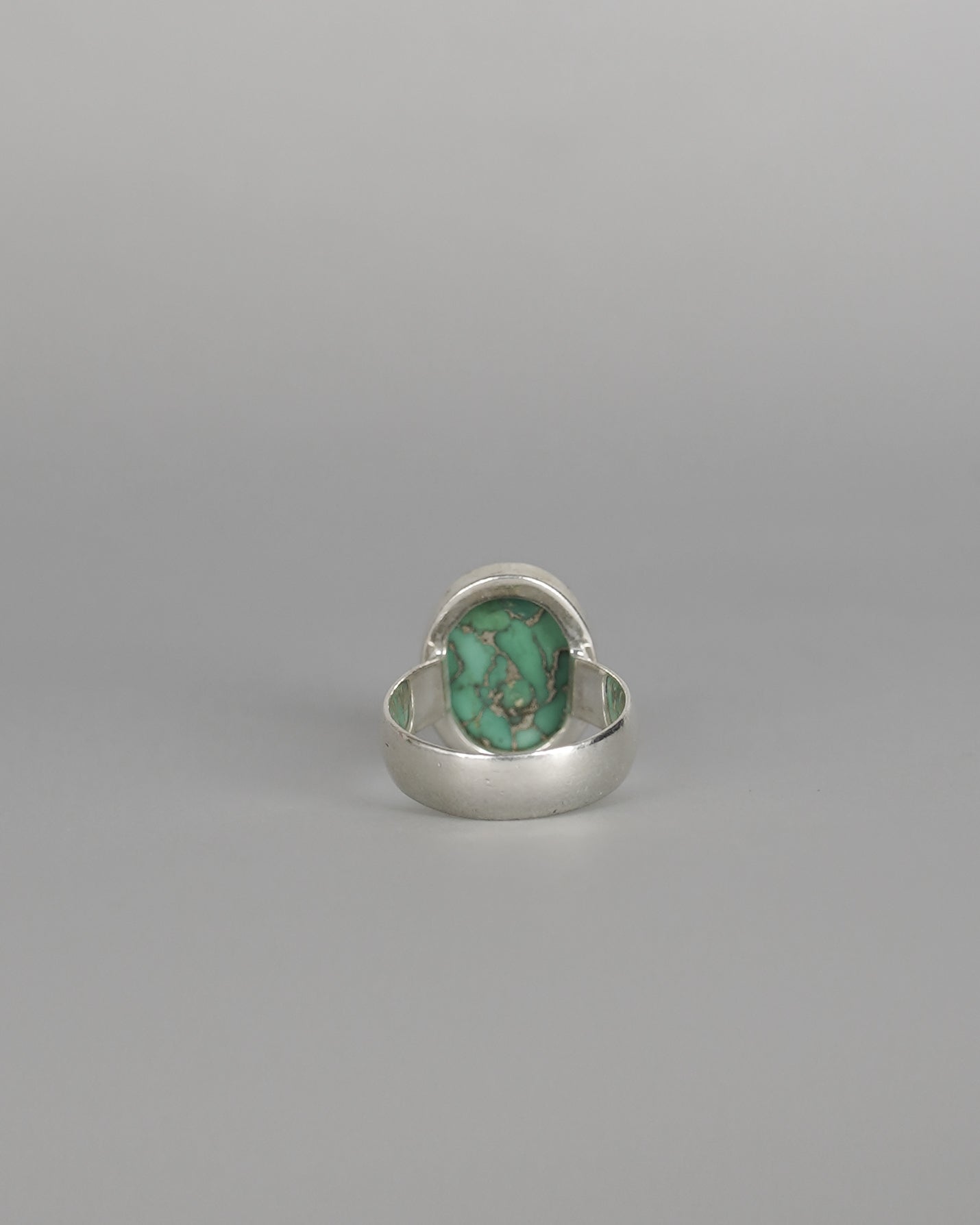 Natural Green Turquoise Ring (SVR25029)