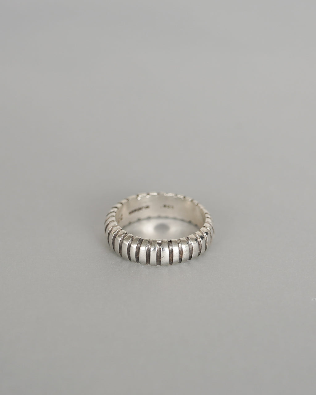 Grooved Silver Ring (SVR-25043)