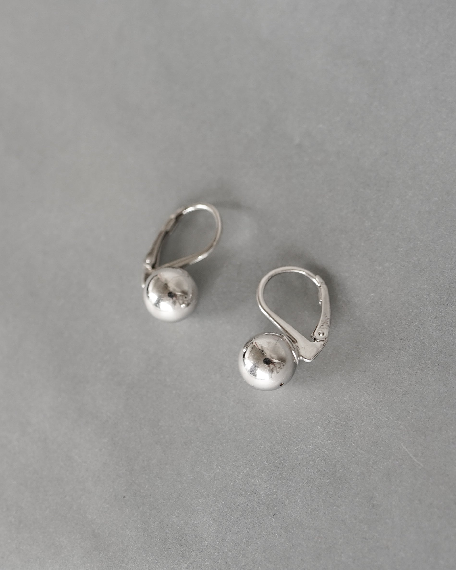 Silver Sphere Earrings (SVE-2501)