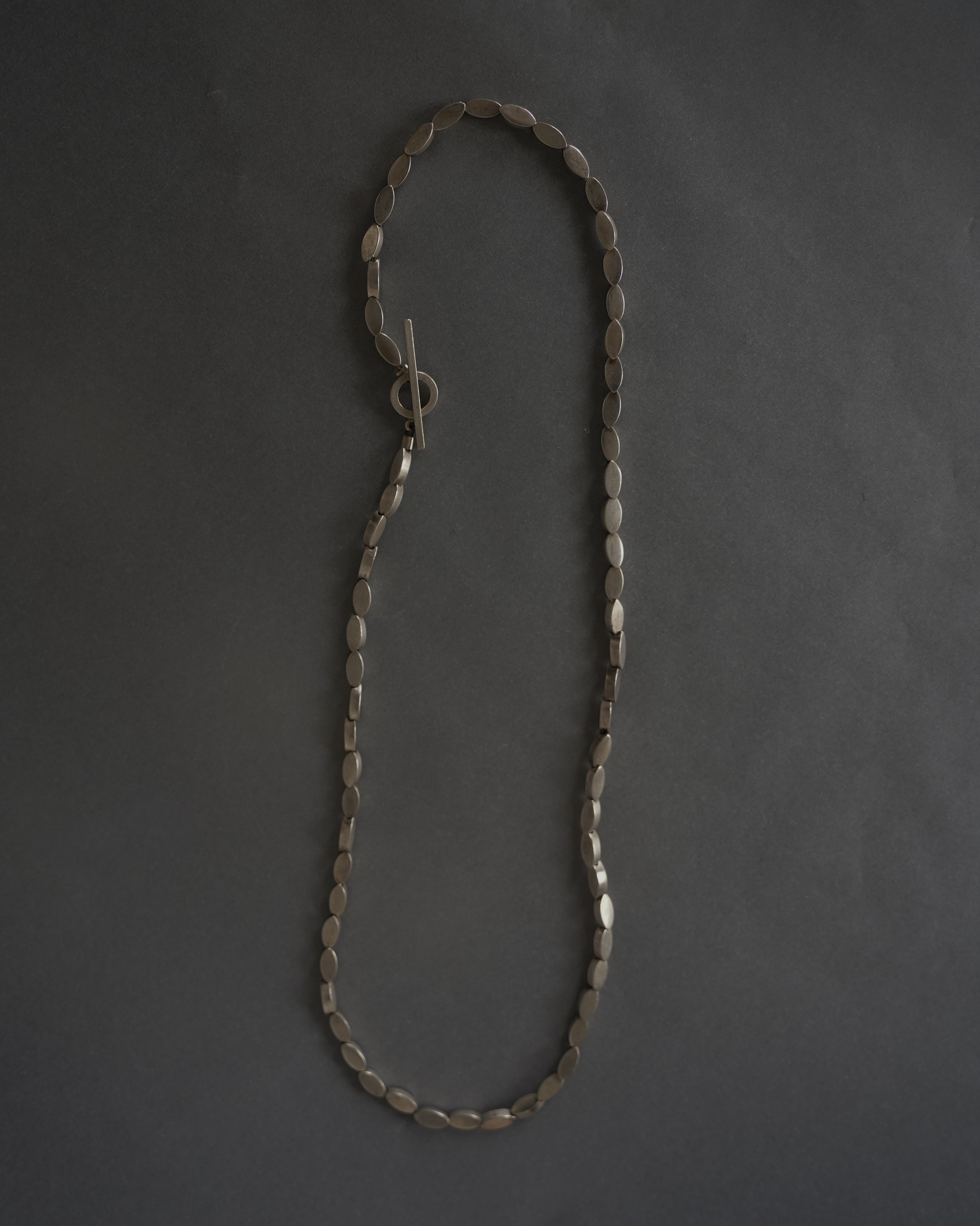 Flat Disk Chain Necklace (SVNL25002-1)