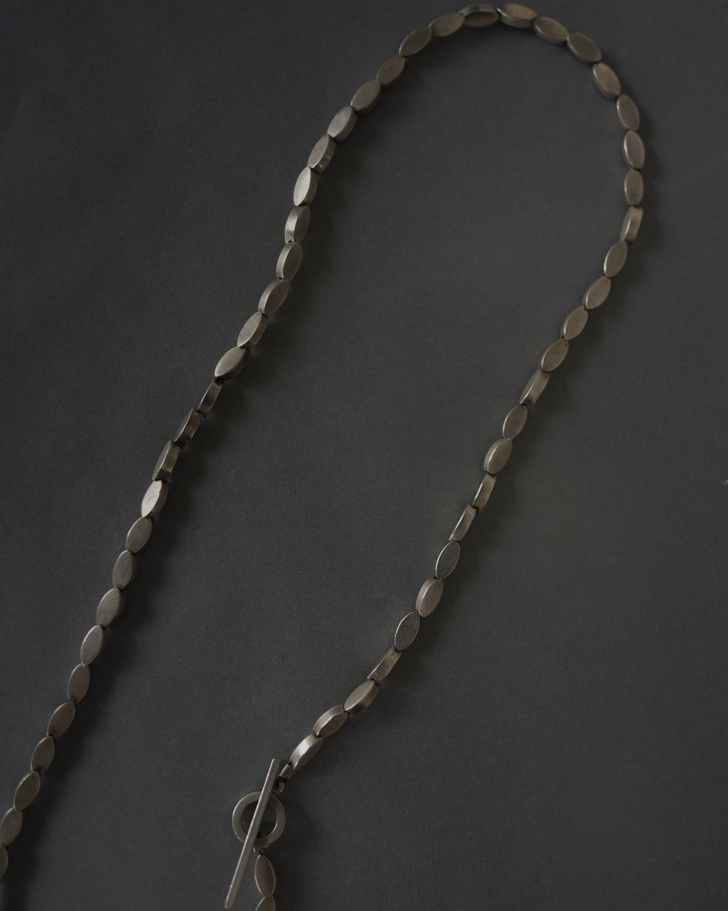 Flat Disk Chain Necklace (SVNL25002-1)