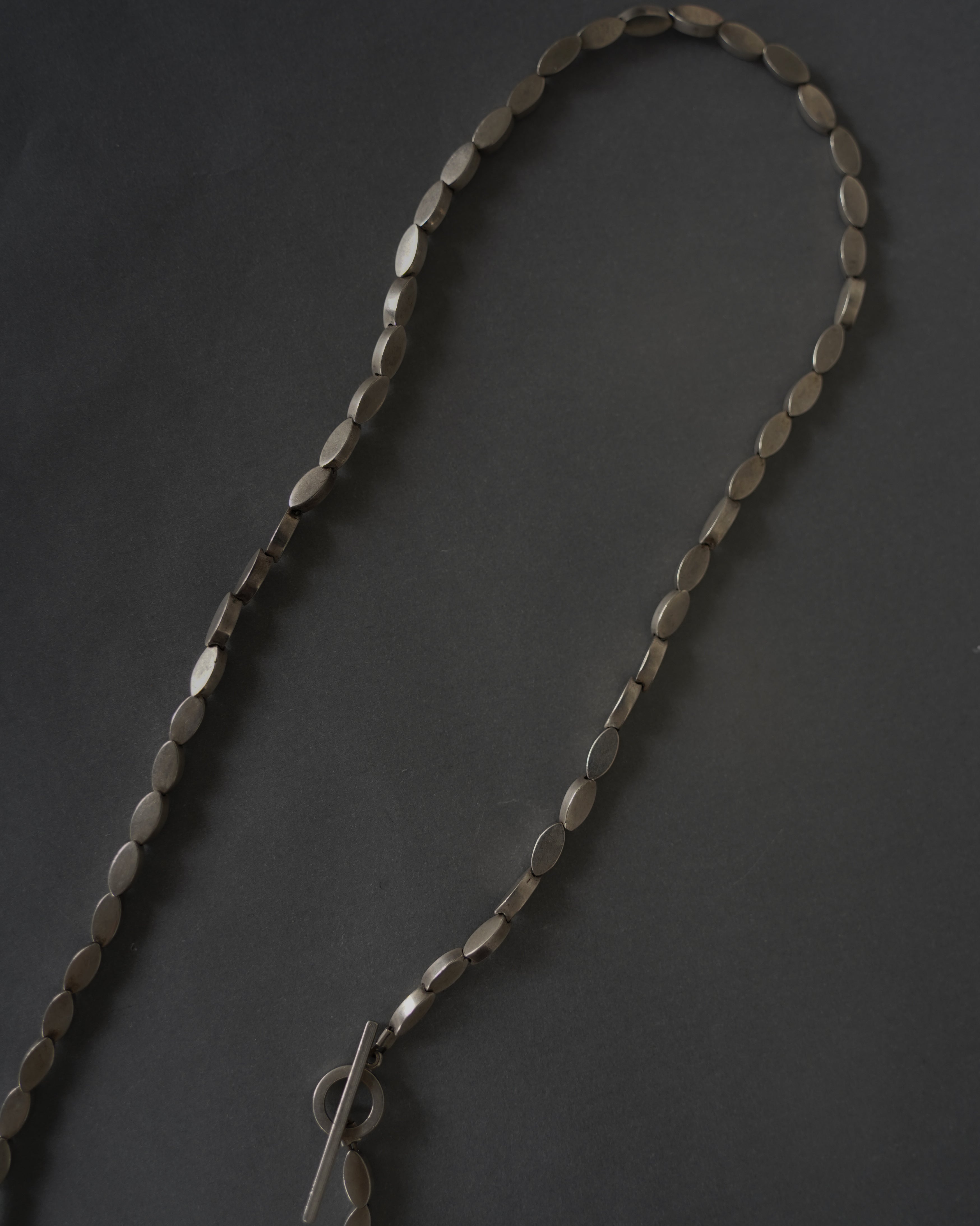Flat Disk Chain Necklace (SVNL25002-1)