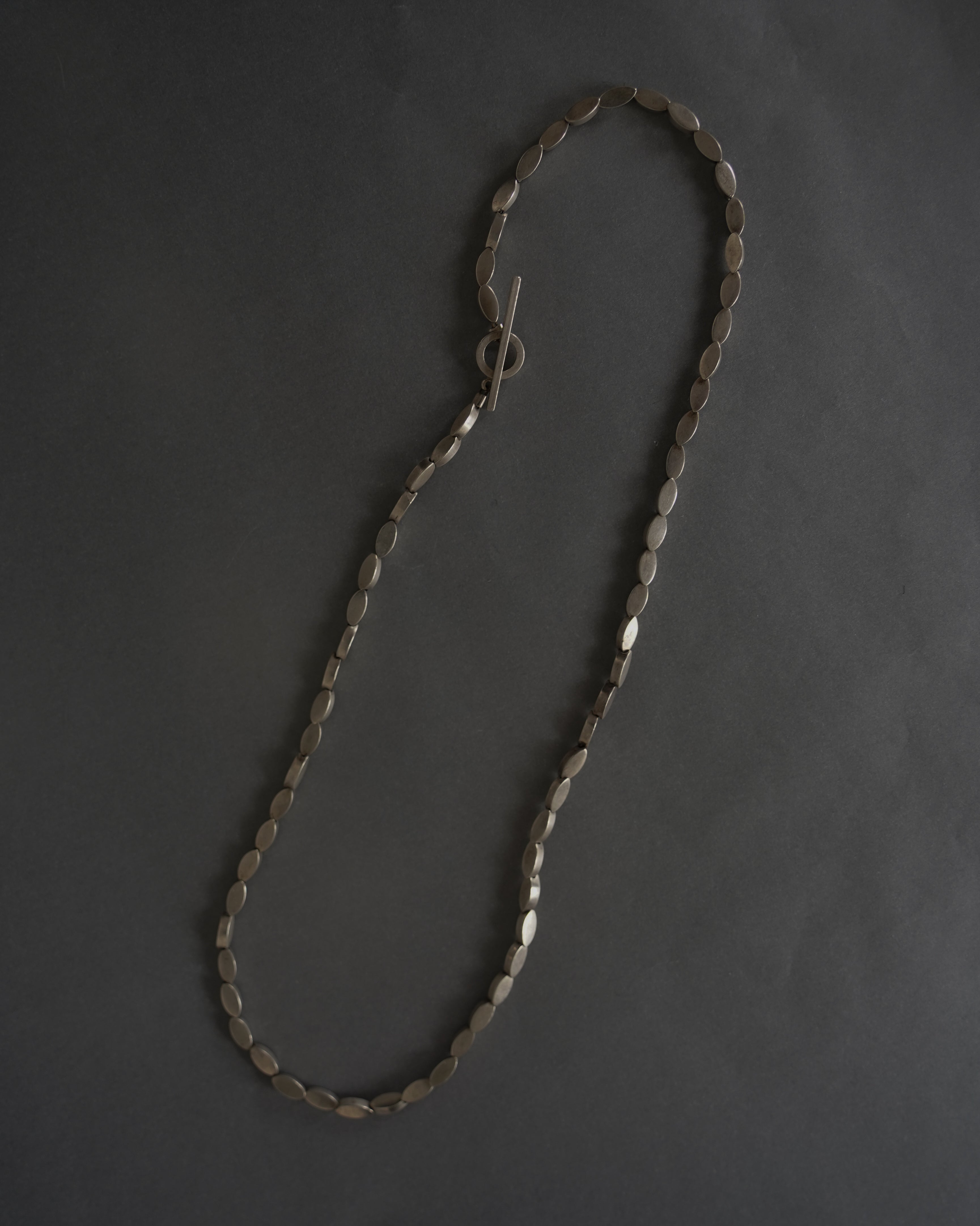 Flat Disk Chain Necklace (SVNL25002-1)