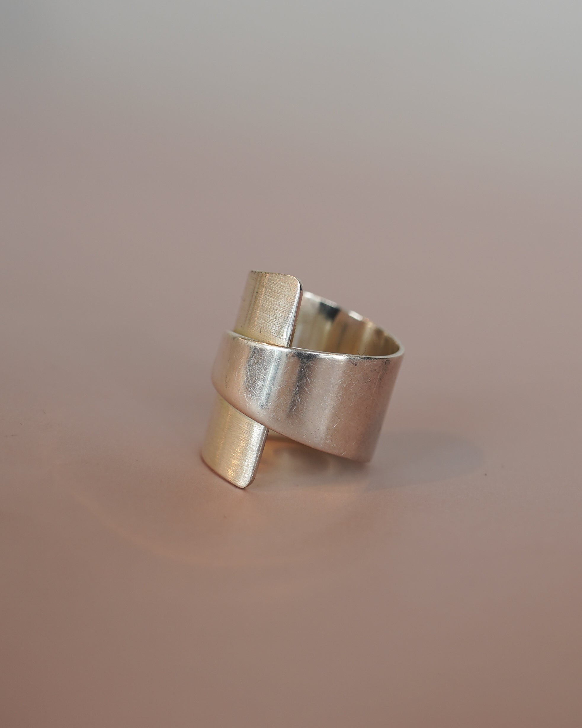 Silver Paper Wrap Ring (SVR25AW01)