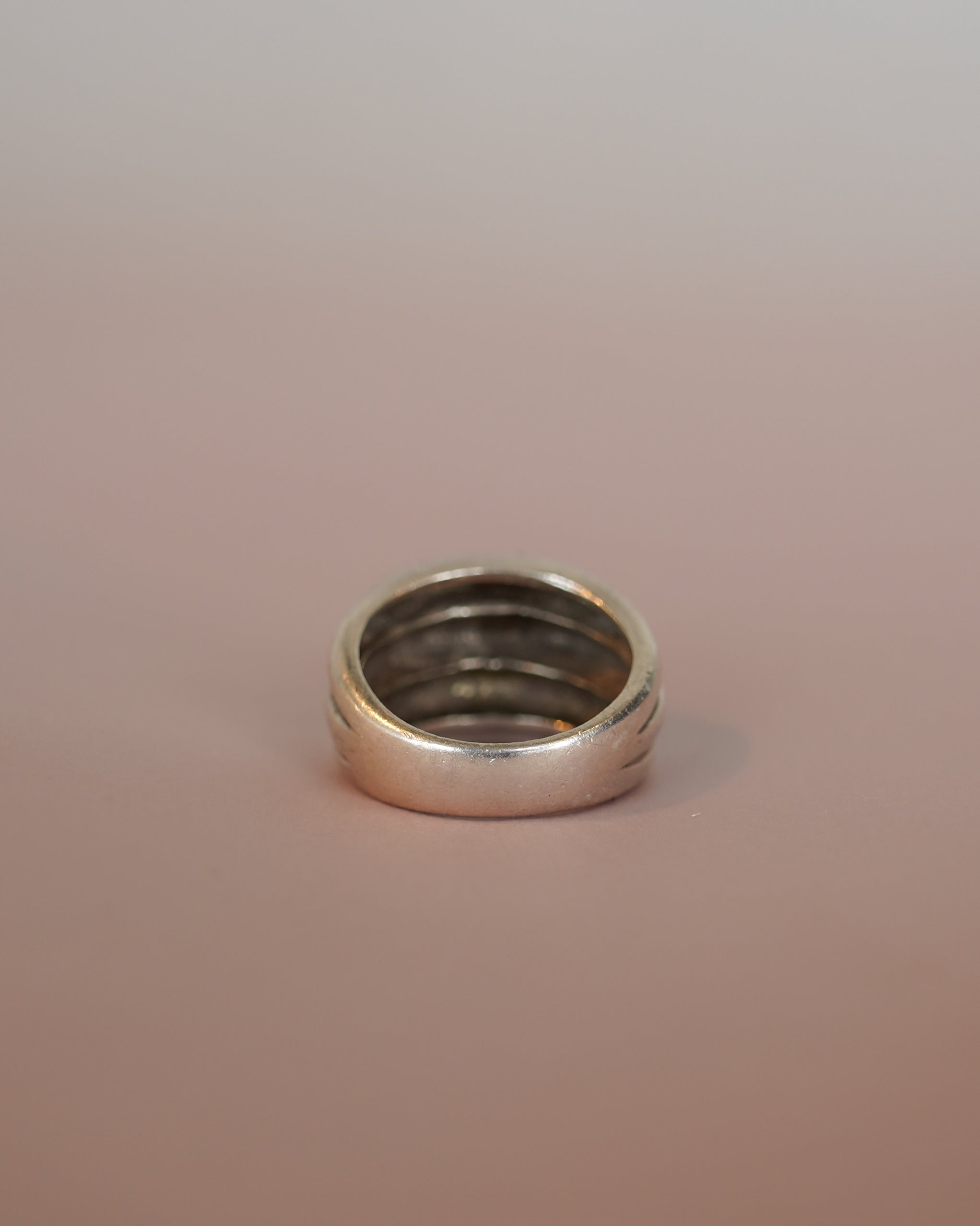 Solid Layered Silver Ring (SVR25004)
