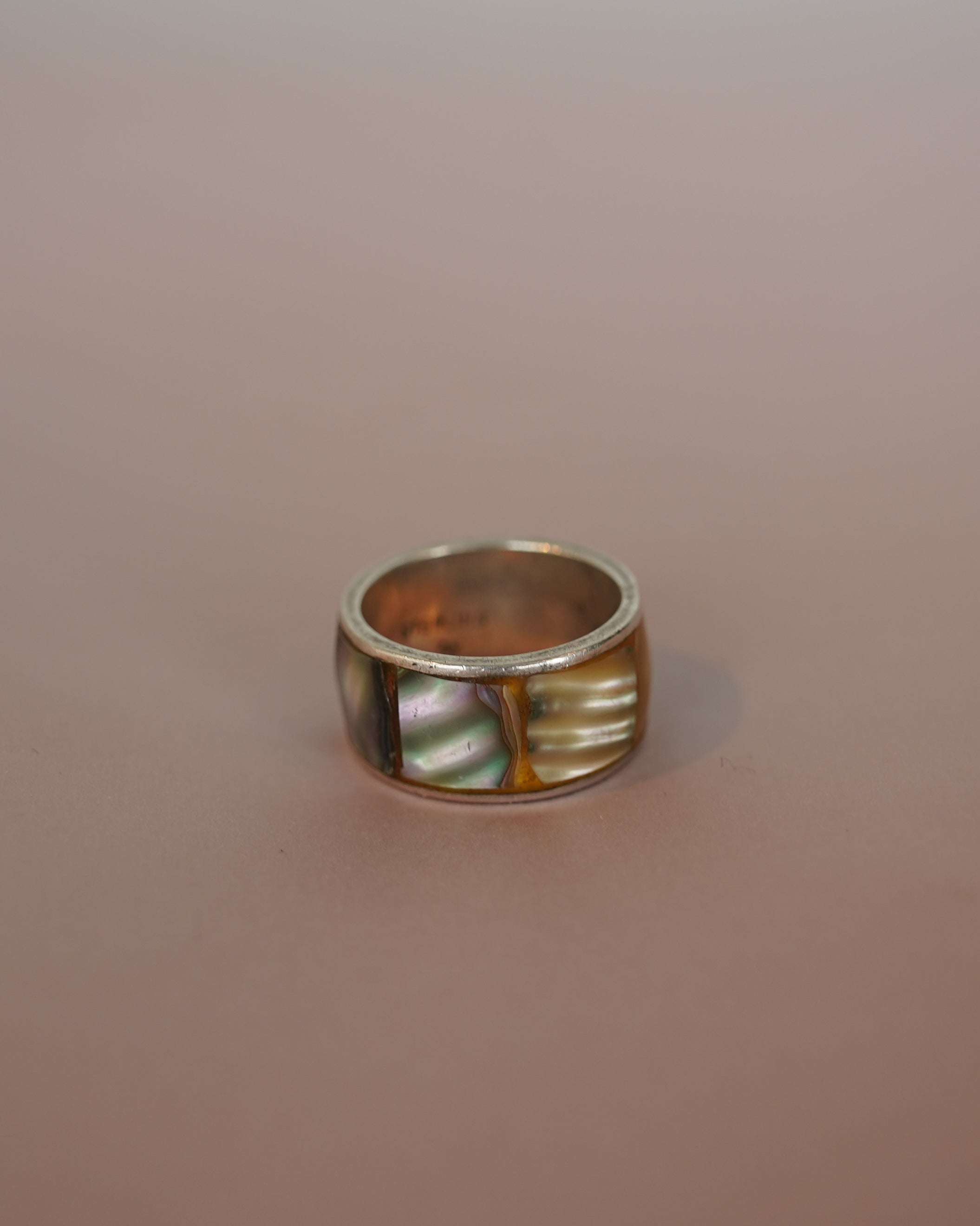 Abalone Inlay Silver Ring (SVR25007)