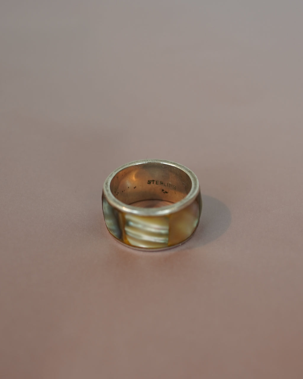 Abalone Inlay Silver Ring (SVR25007)