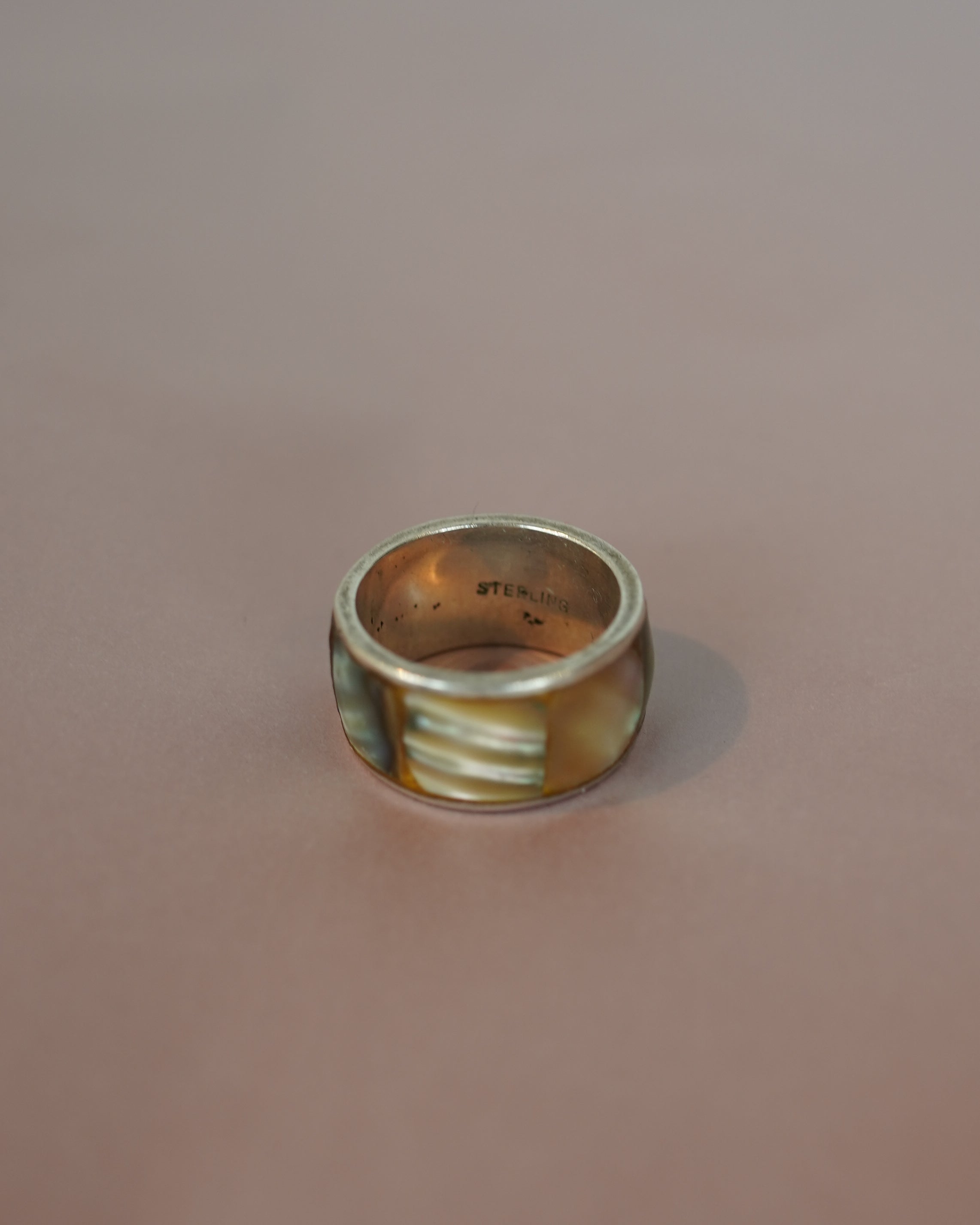 Abalone Inlay Silver Ring (SVR25007)