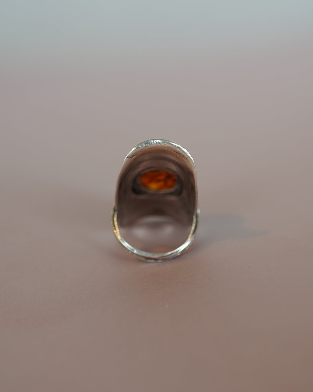 Amber Silver Ring (SVR2508)