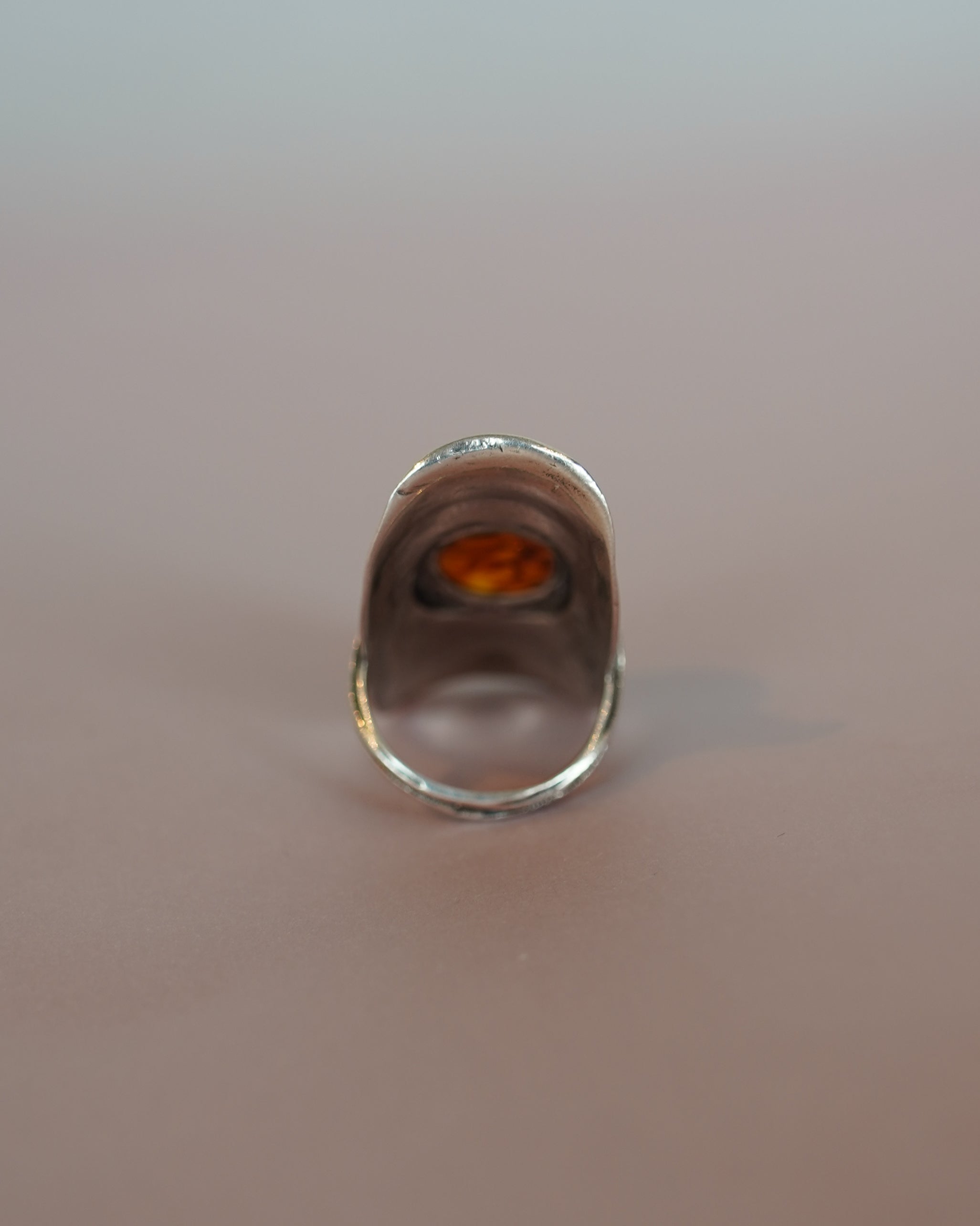 Amber Silver Ring (SVR2508)