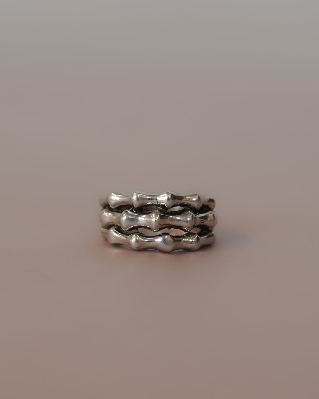 Triple Bone Silver Ring (SVR25014)