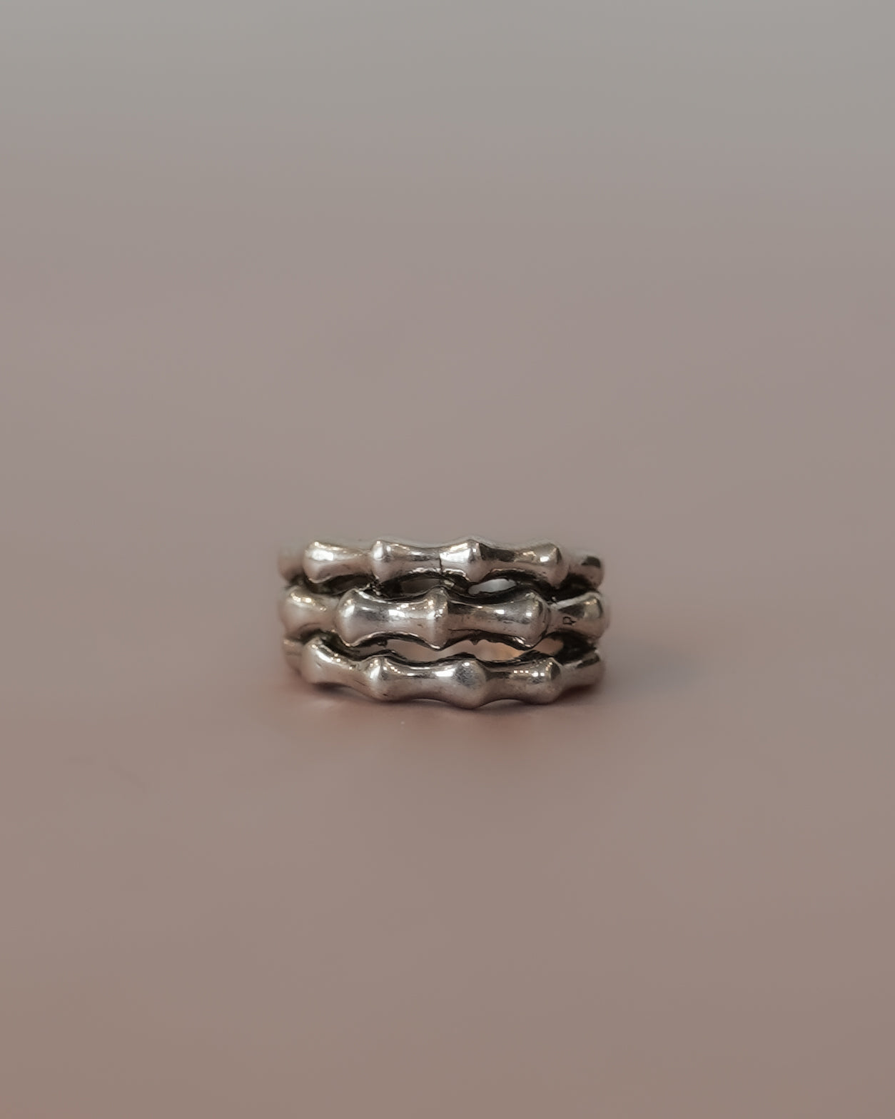 Triple Bone Silver Ring (SVR25014)
