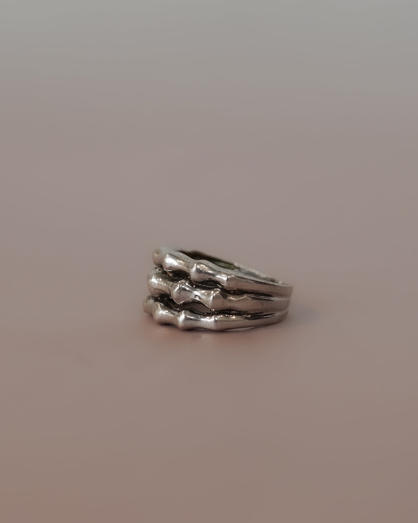 Triple Bone Silver Ring (SVR25014)