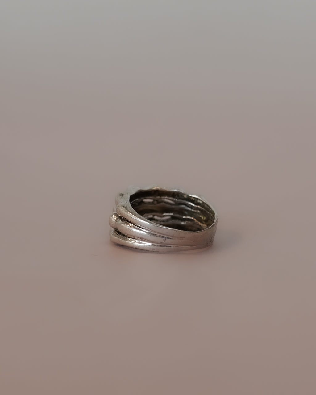 Triple Bone Silver Ring (SVR25014)