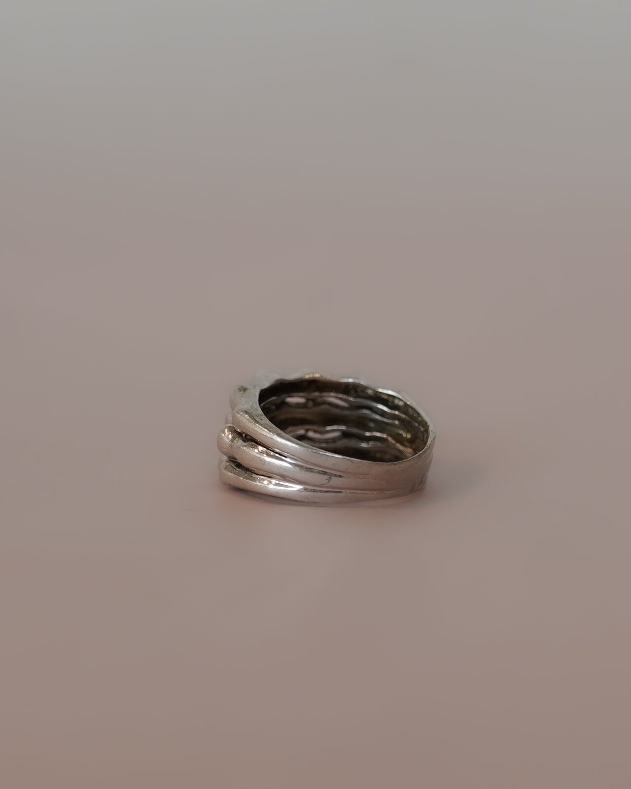 Triple Bone Silver Ring (SVR25014)